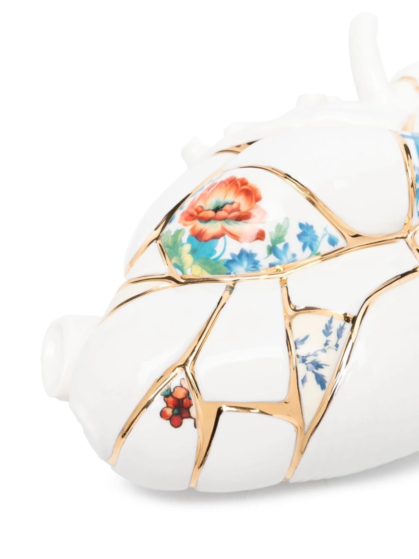 x Marcantonio Raimondi Malerba Love In Bloom Kintsugi porcelain heart