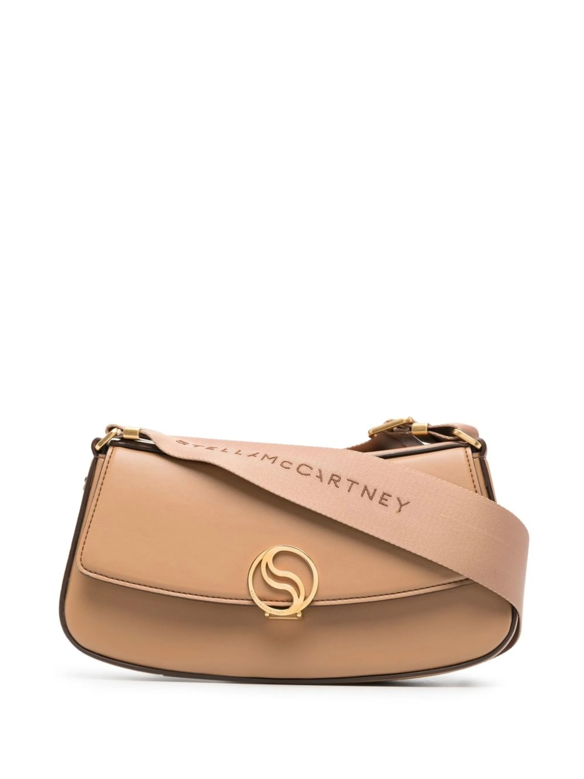 logo clasp flap shoulder bag