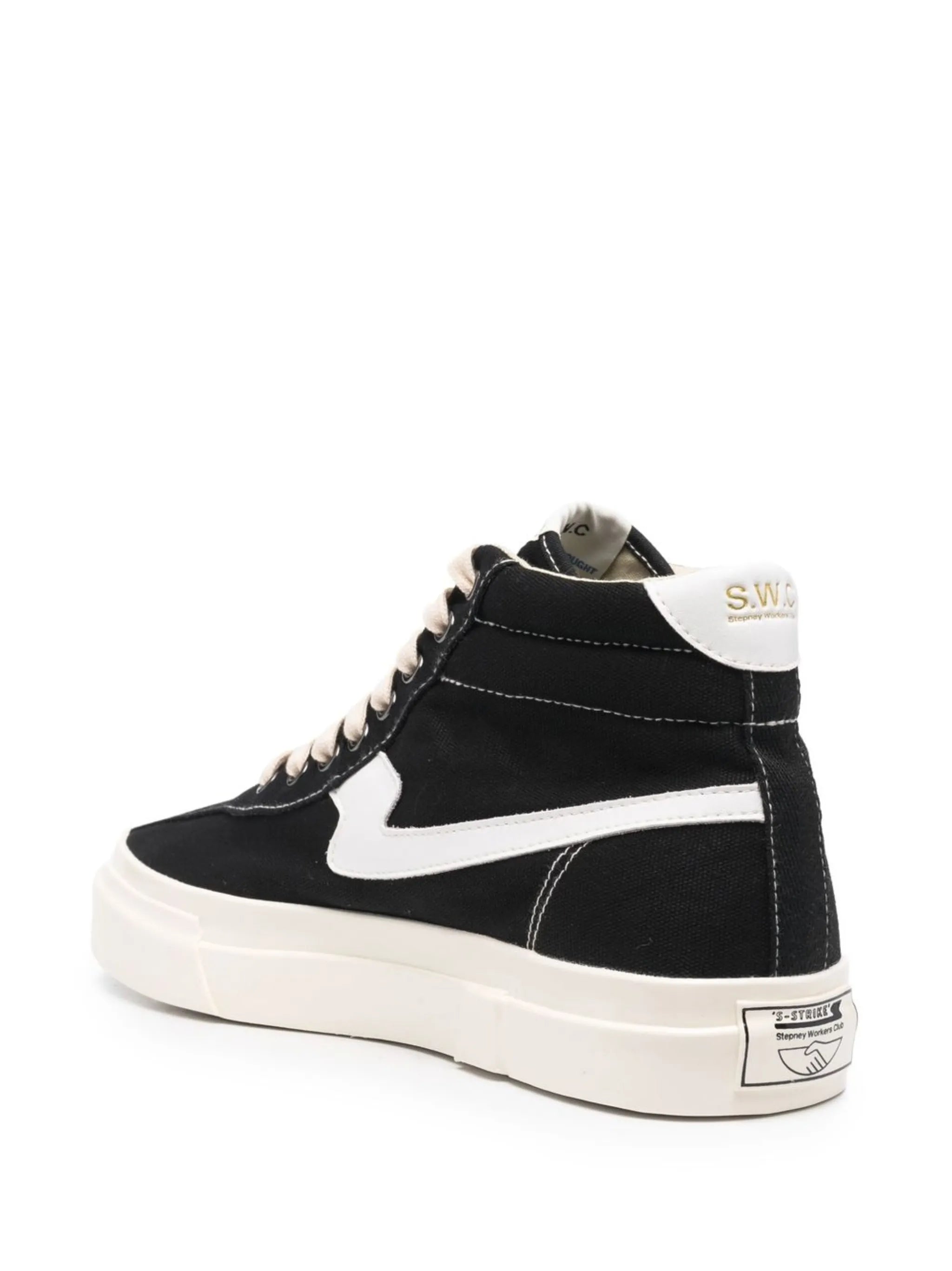 high-top lace-up sneakers