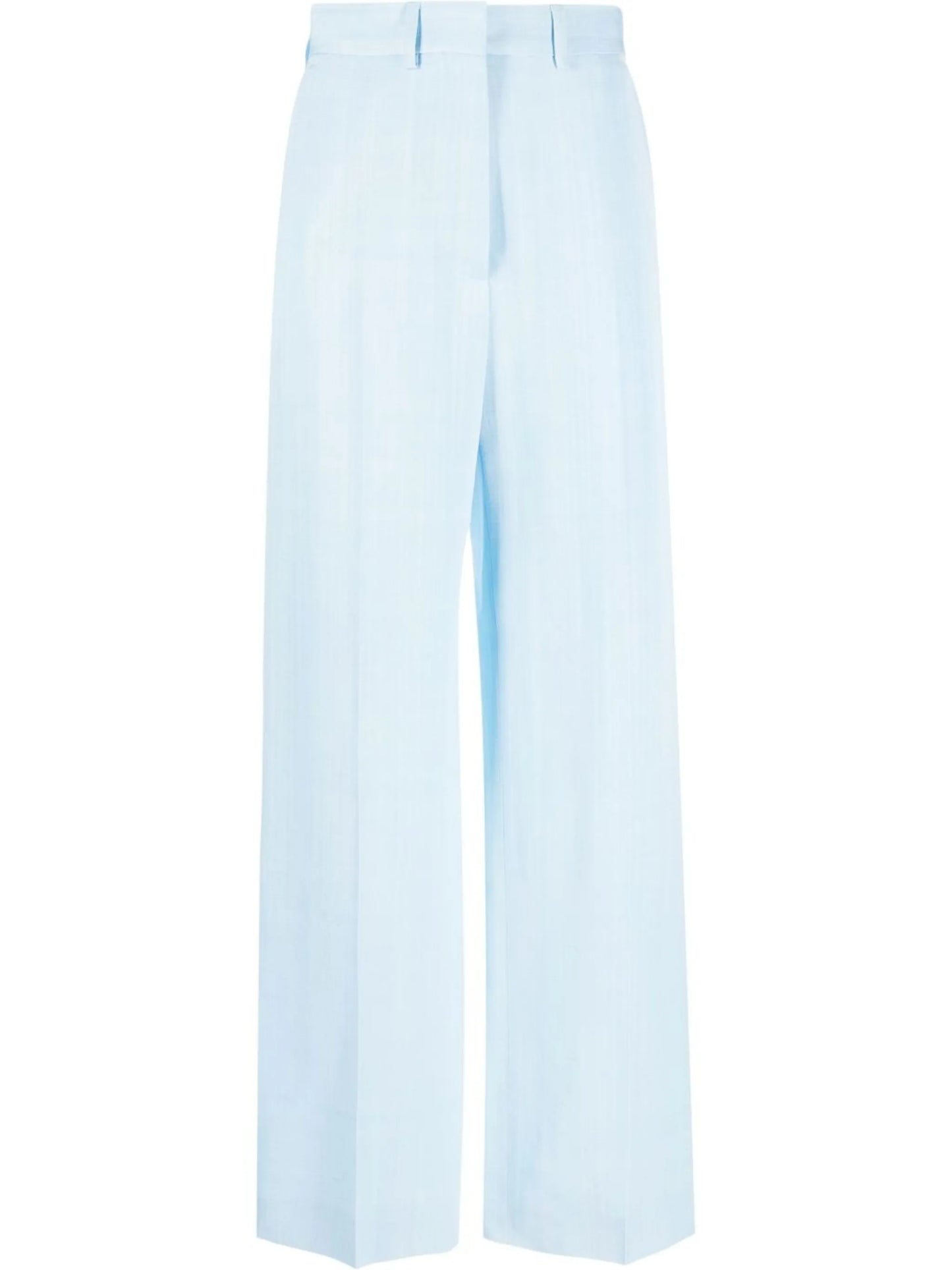 high-waisted wide-leg tailored trousers