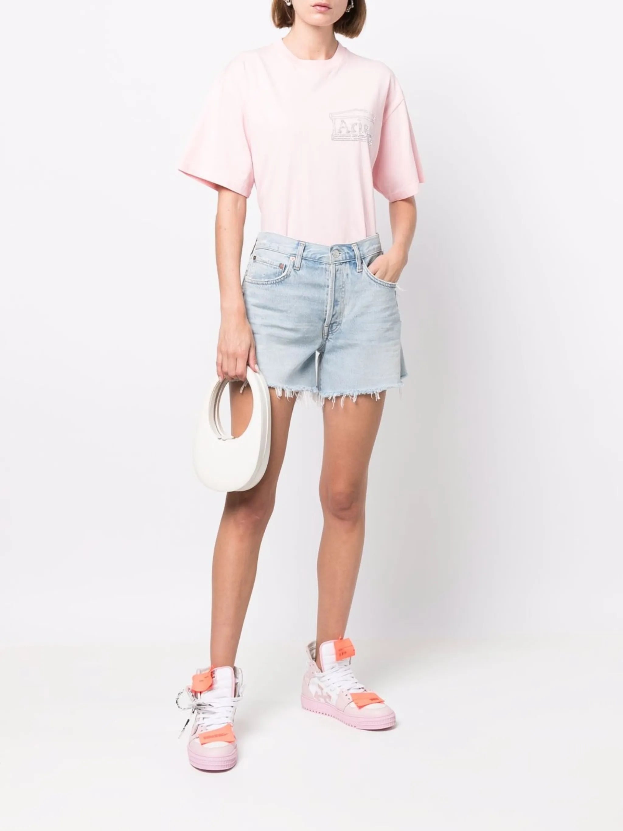 logo-embellished cotton T-shirt