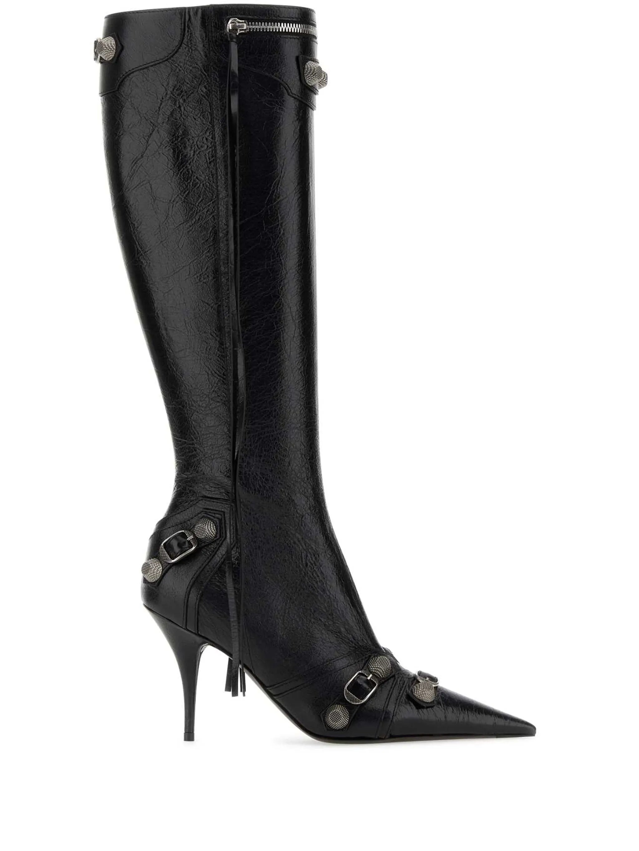 90mm Cagole leather boots