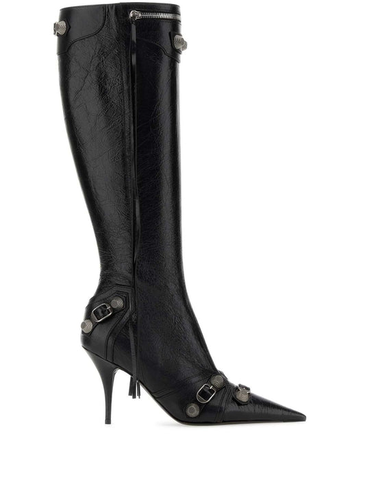 90mm Cagole leather boots