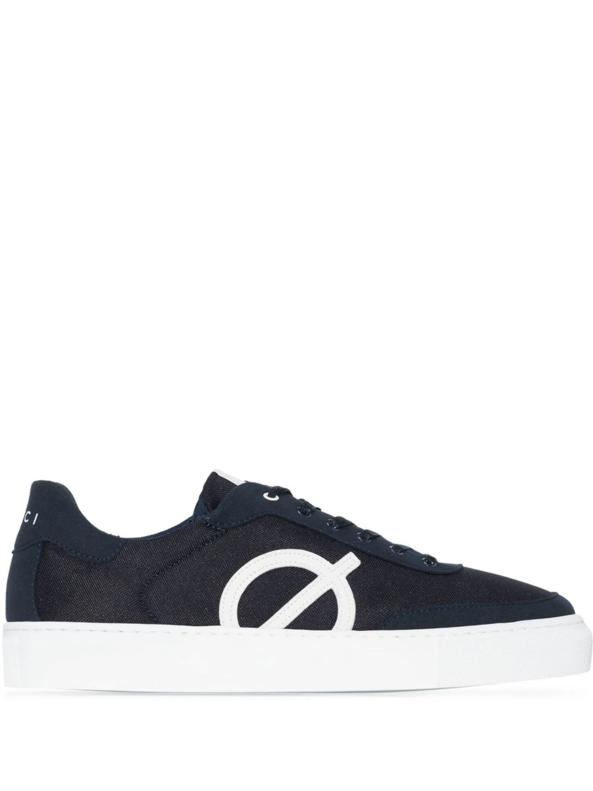 logo-print lace-up trainers