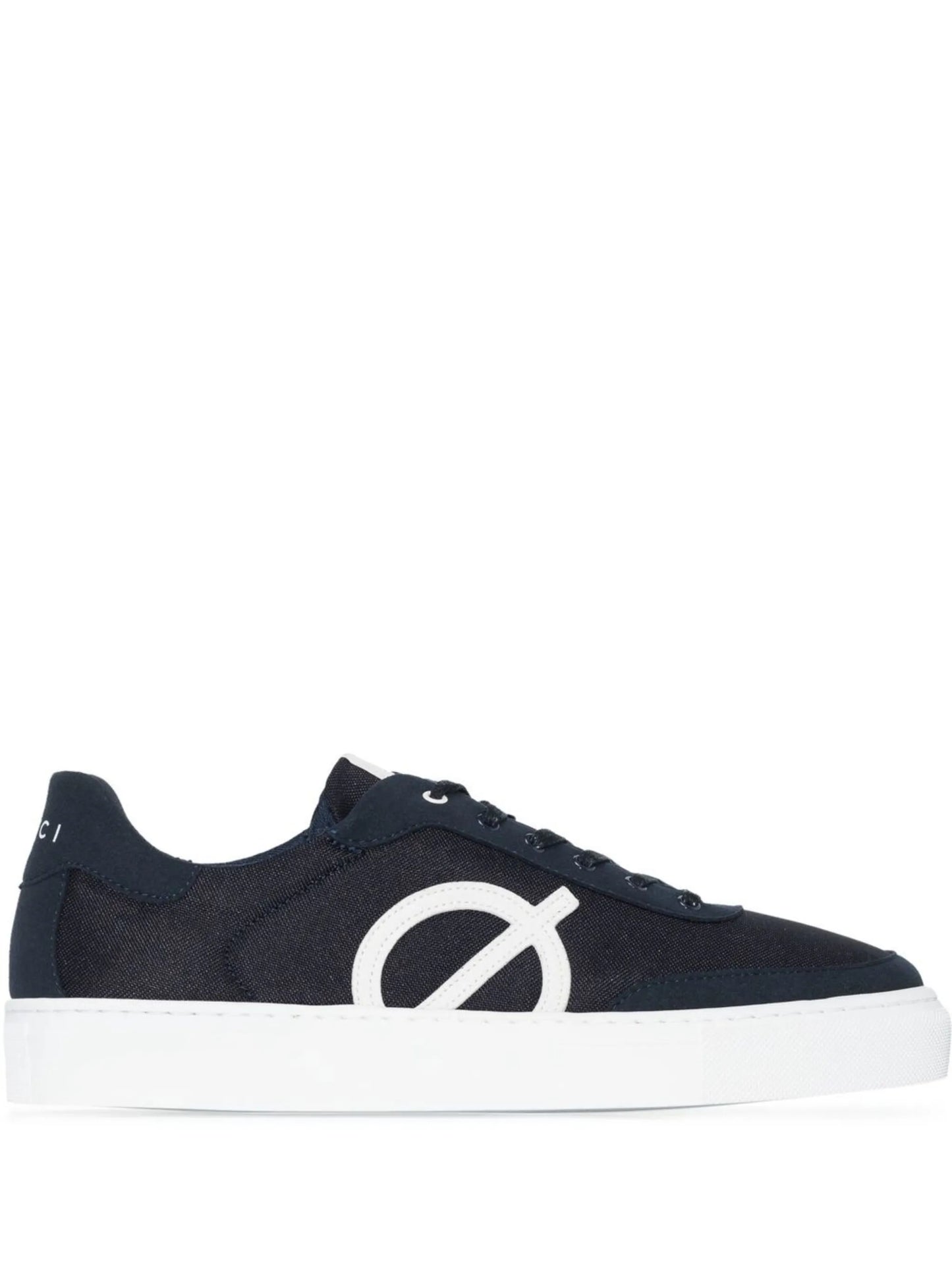 logo-print lace-up trainers