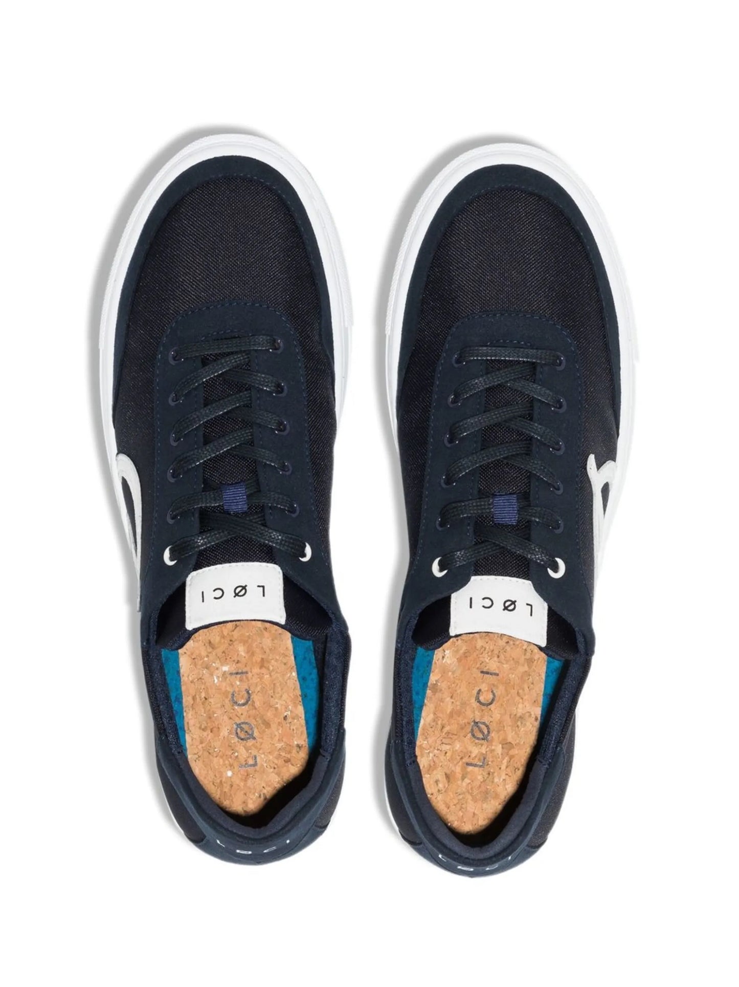 logo-print lace-up trainers