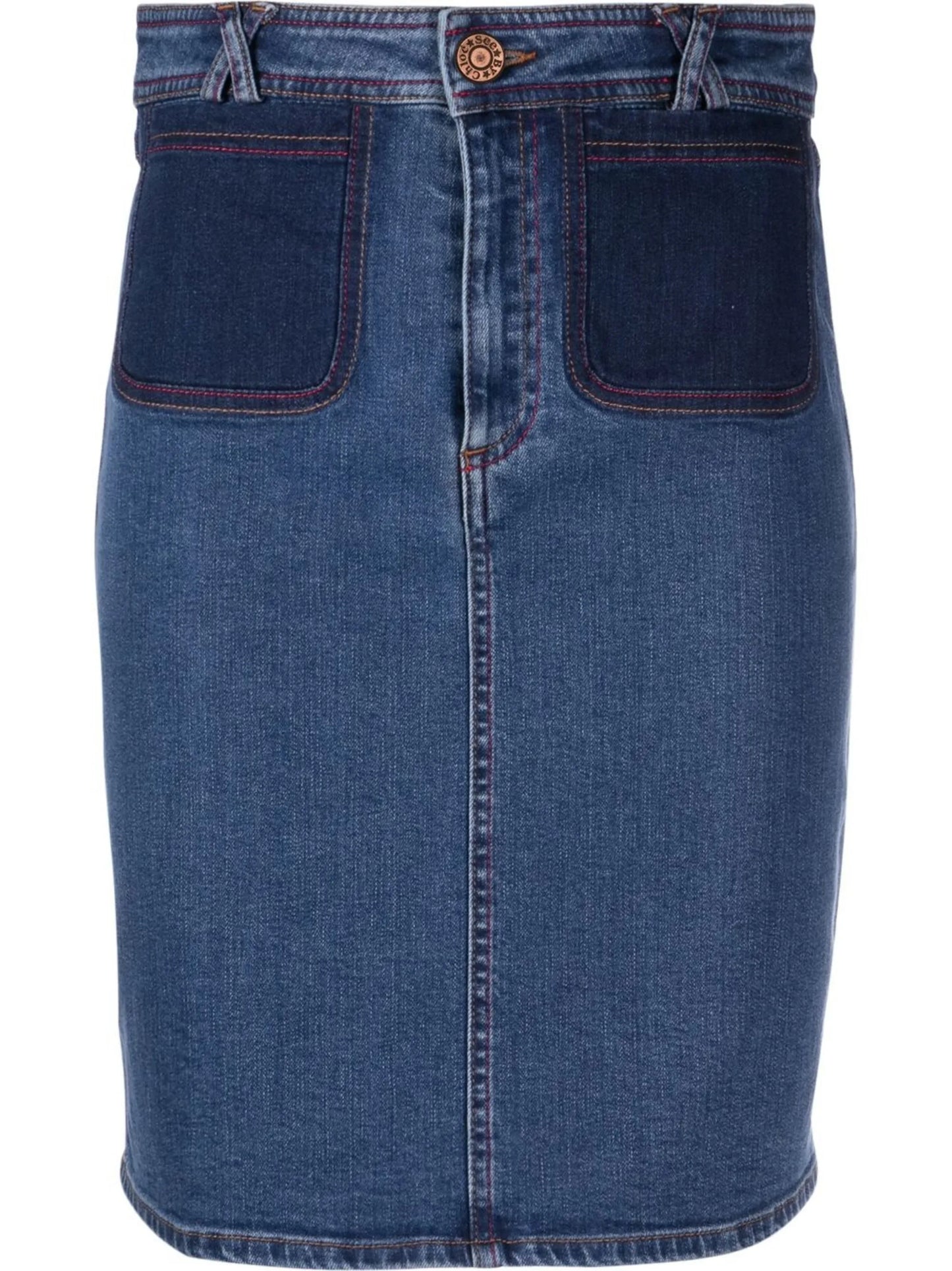 denim pencil skirt