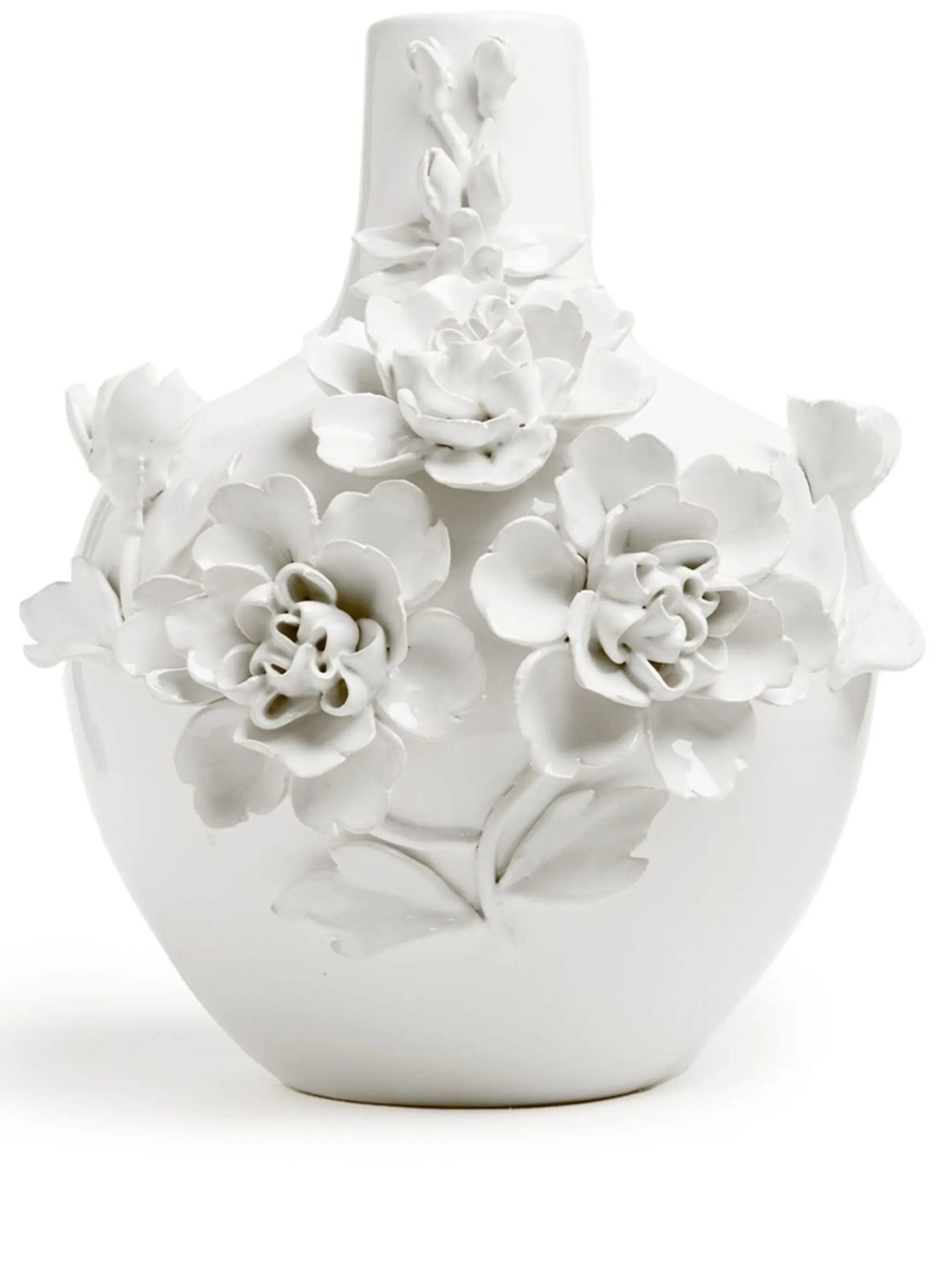 3D porcelain rose vase