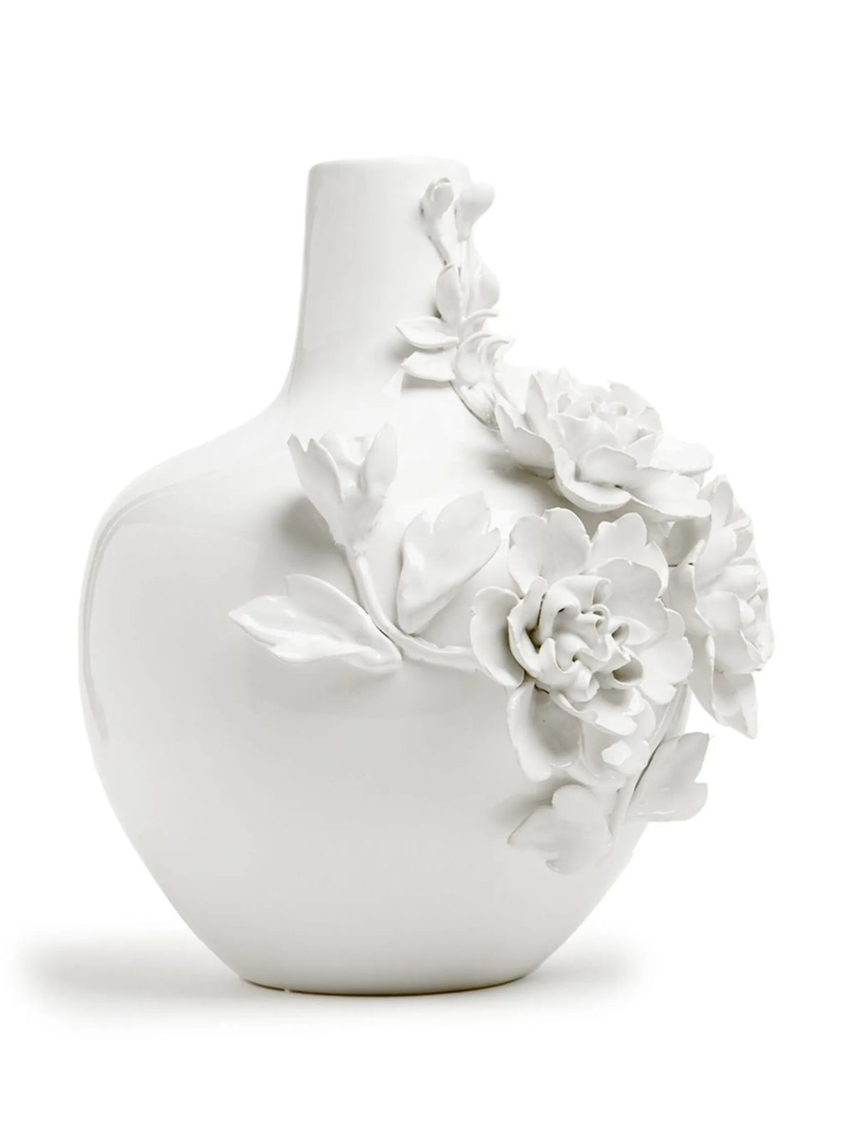 3D porcelain rose vase