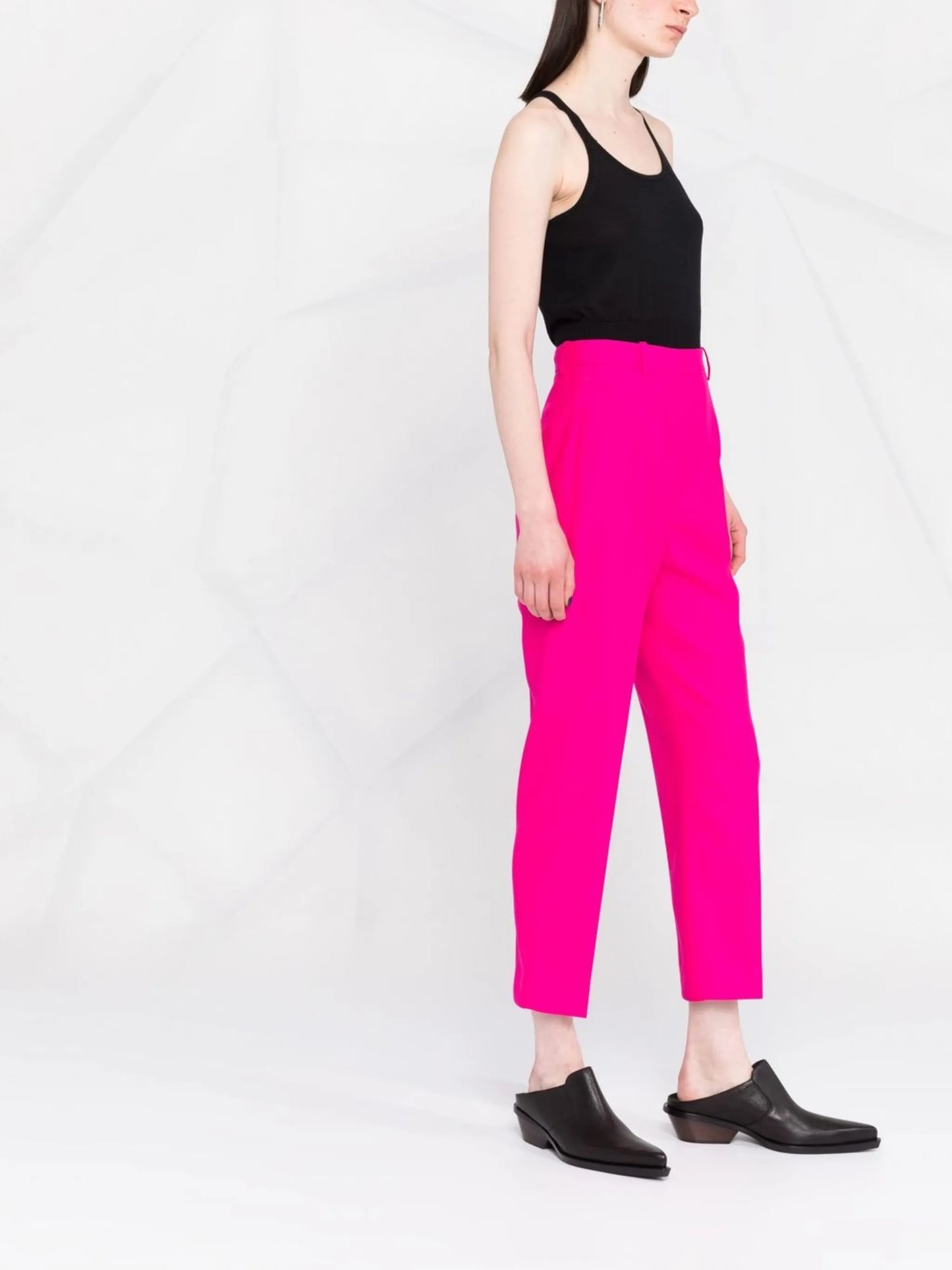 cropped tailored trousers