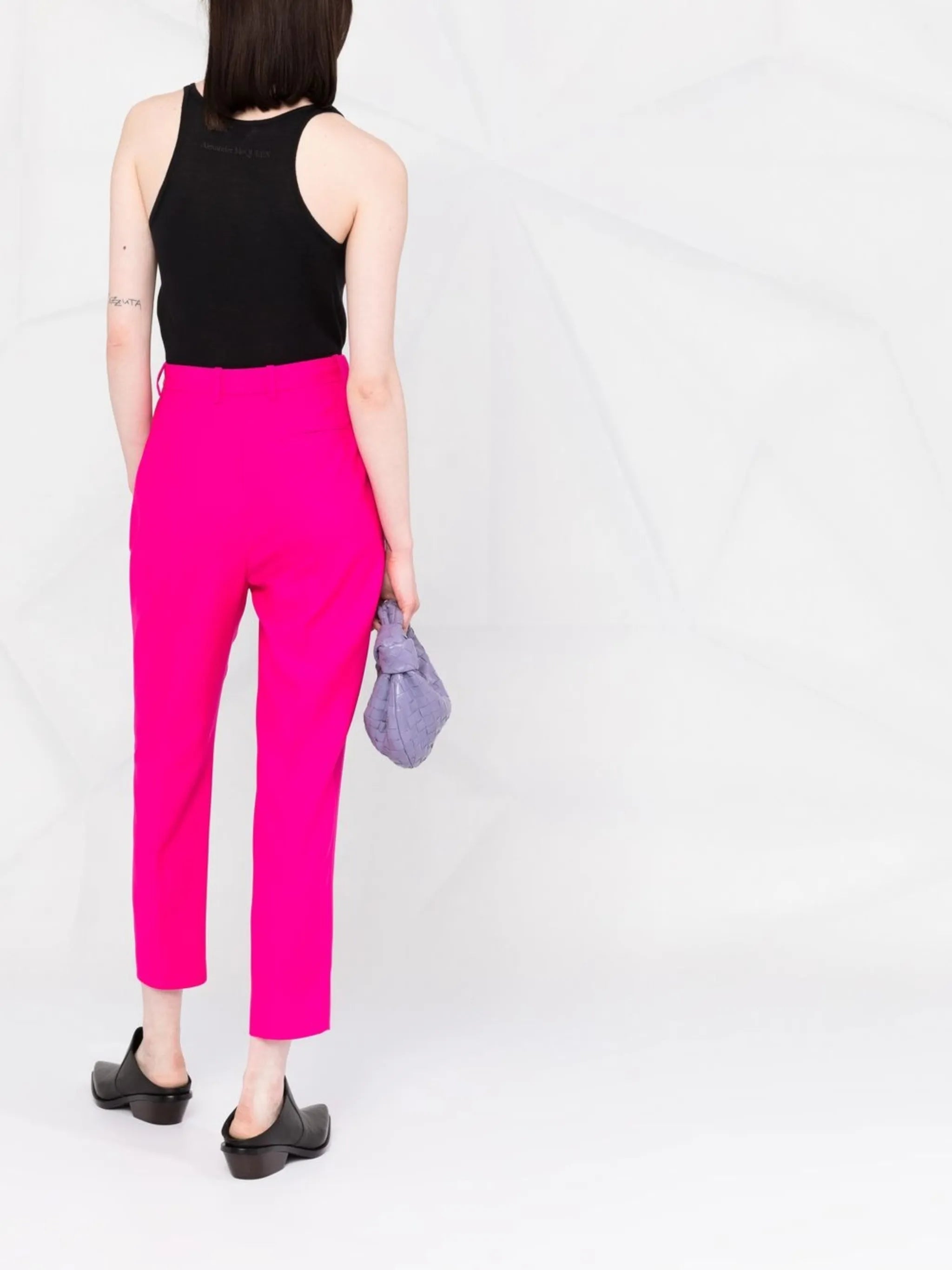 cropped tailored trousers