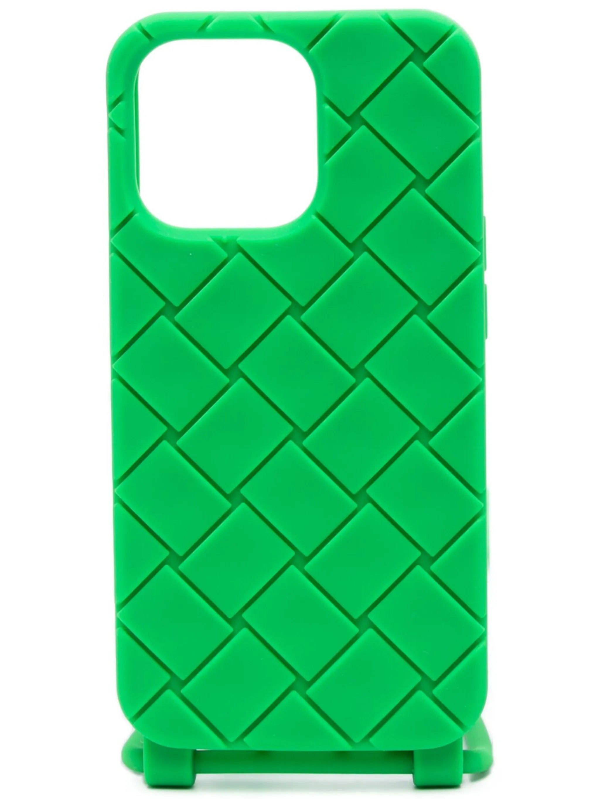 Intrecciato-embossed iPhone 13 Pro case