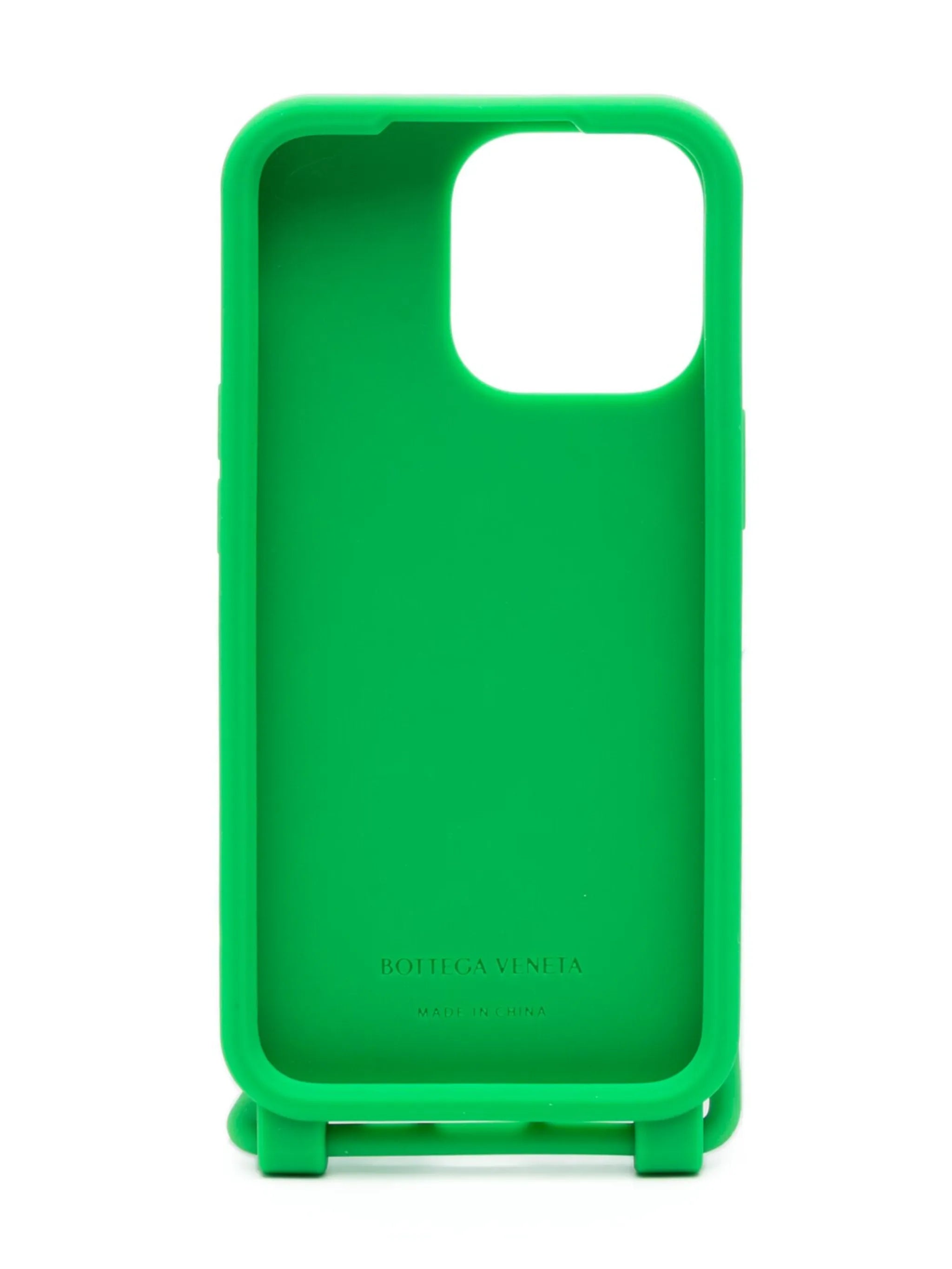Intrecciato-embossed iPhone 13 Pro case