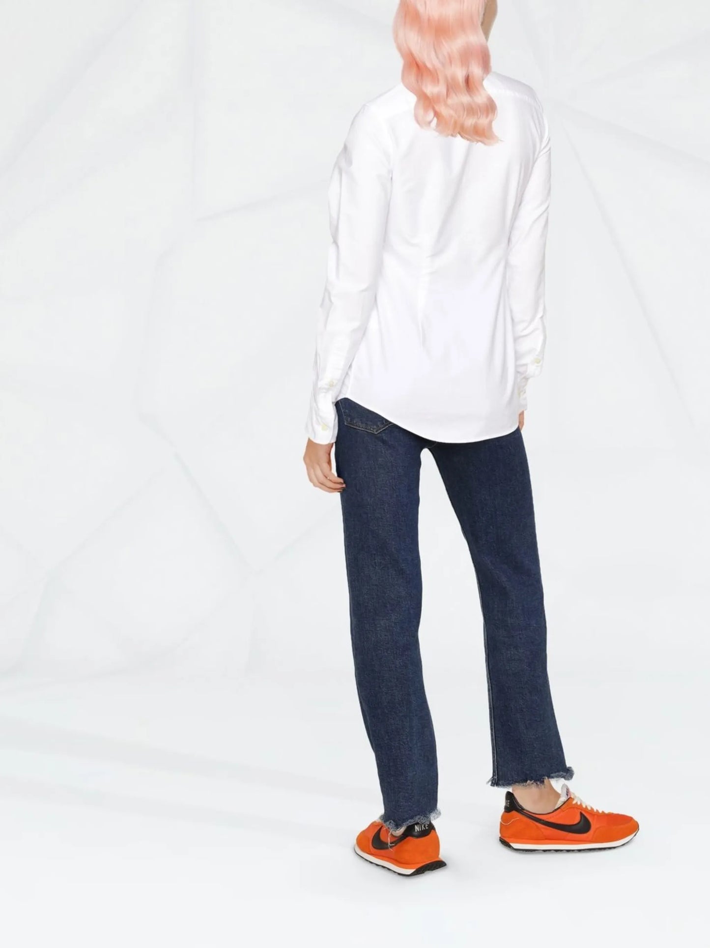 logo-embroidered Oxford shirt