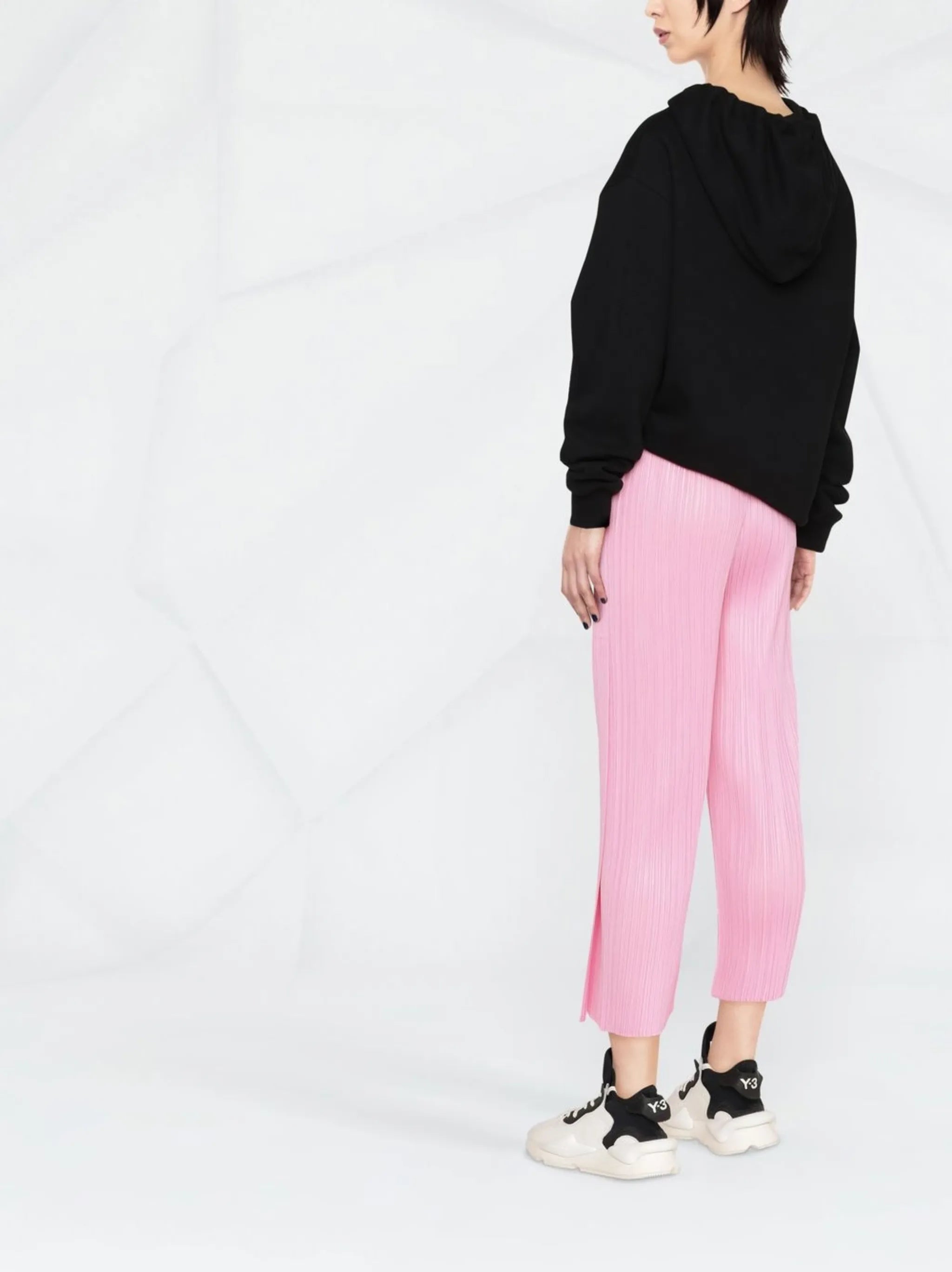 plissé cropped culottes