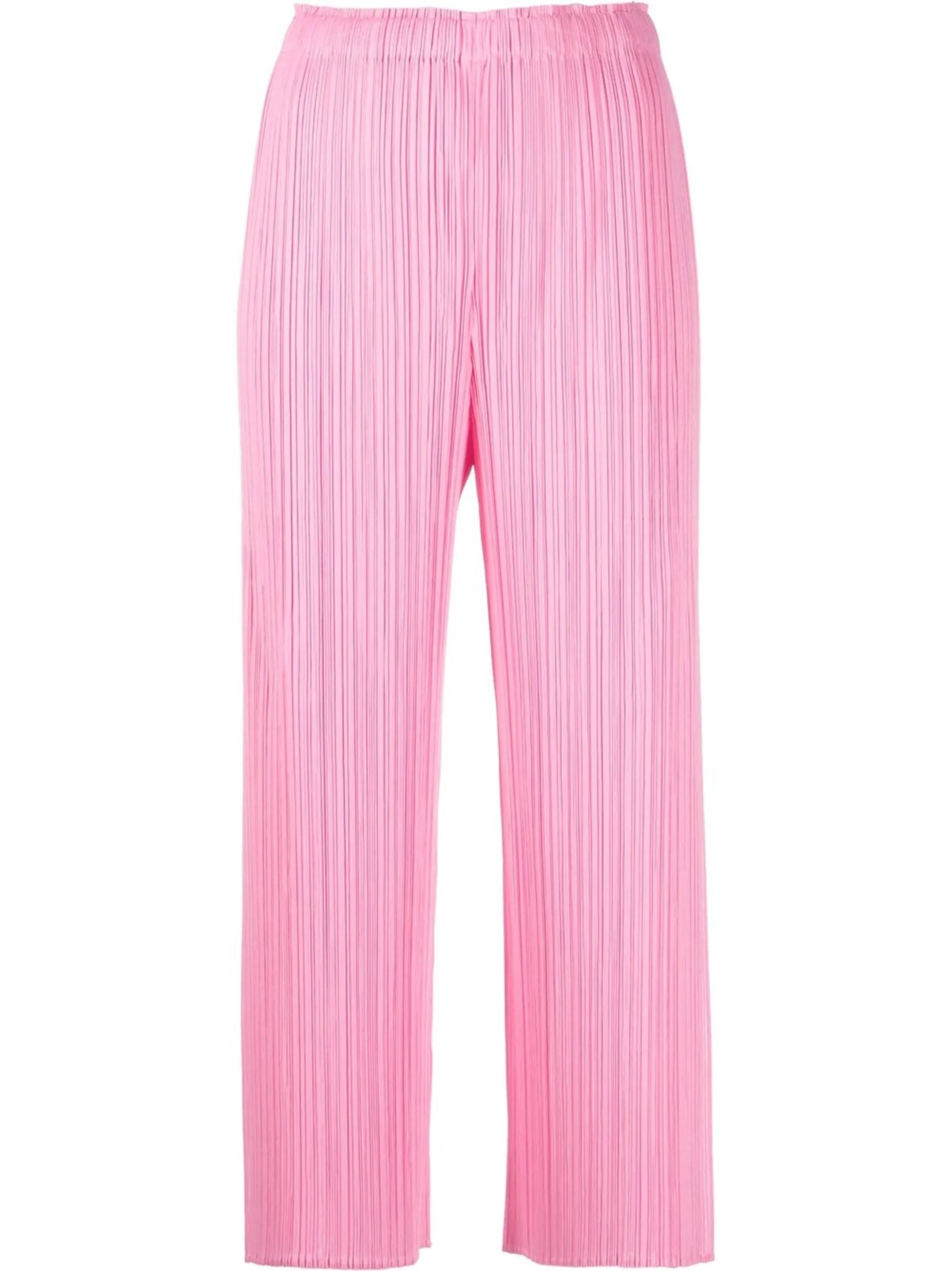 plissé cropped culottes