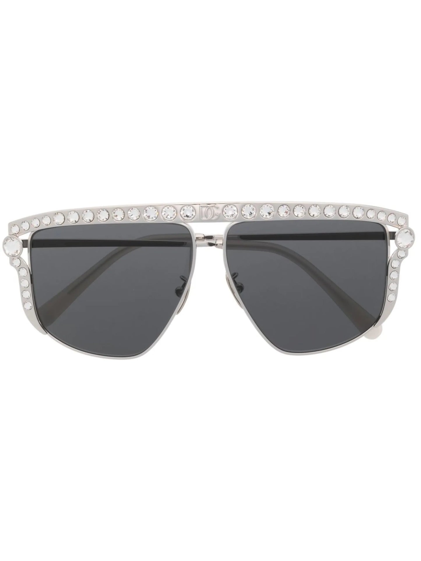 crystal-embellished detail sunglasses