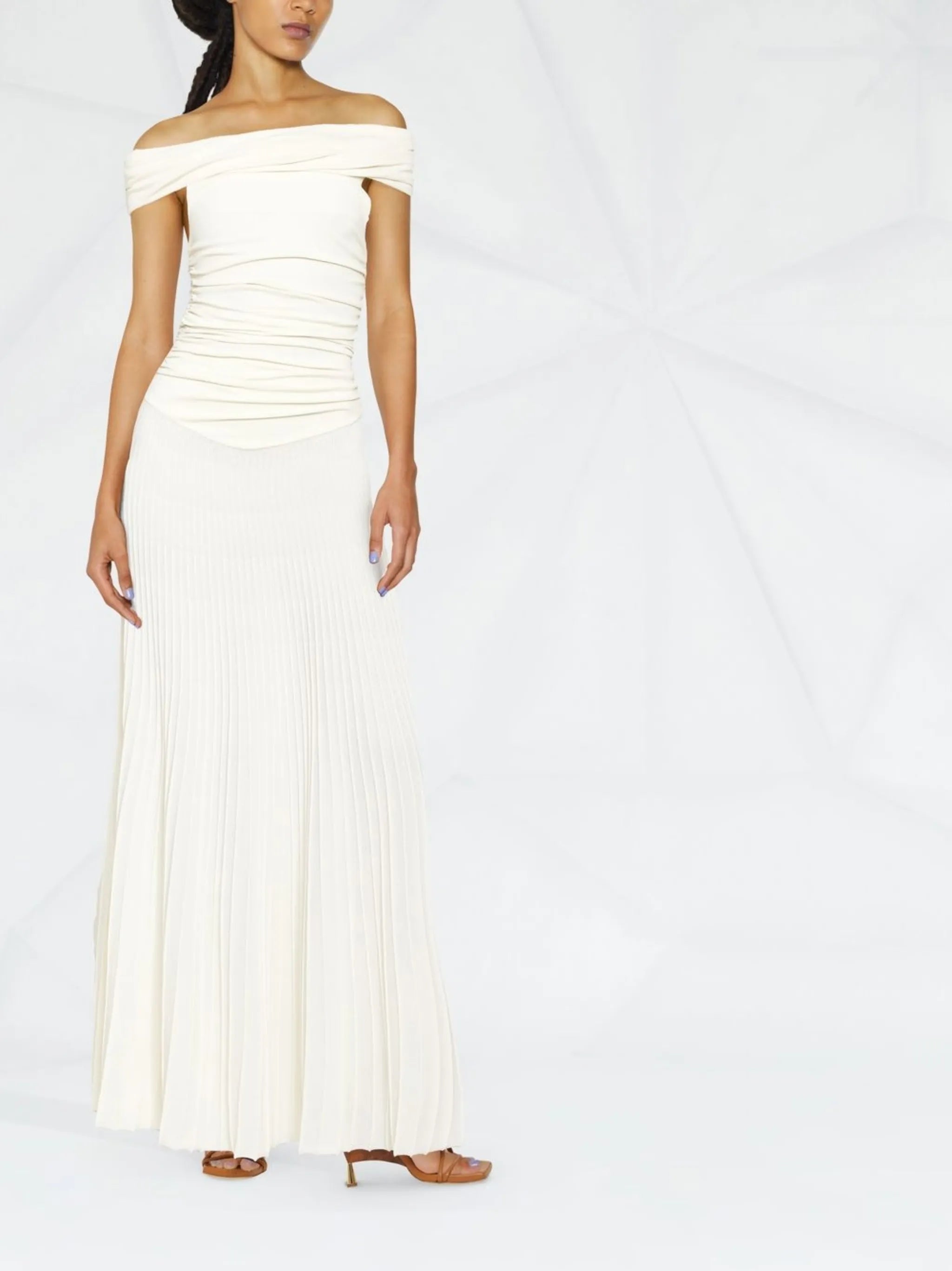 The Marca ruched-bodice dress