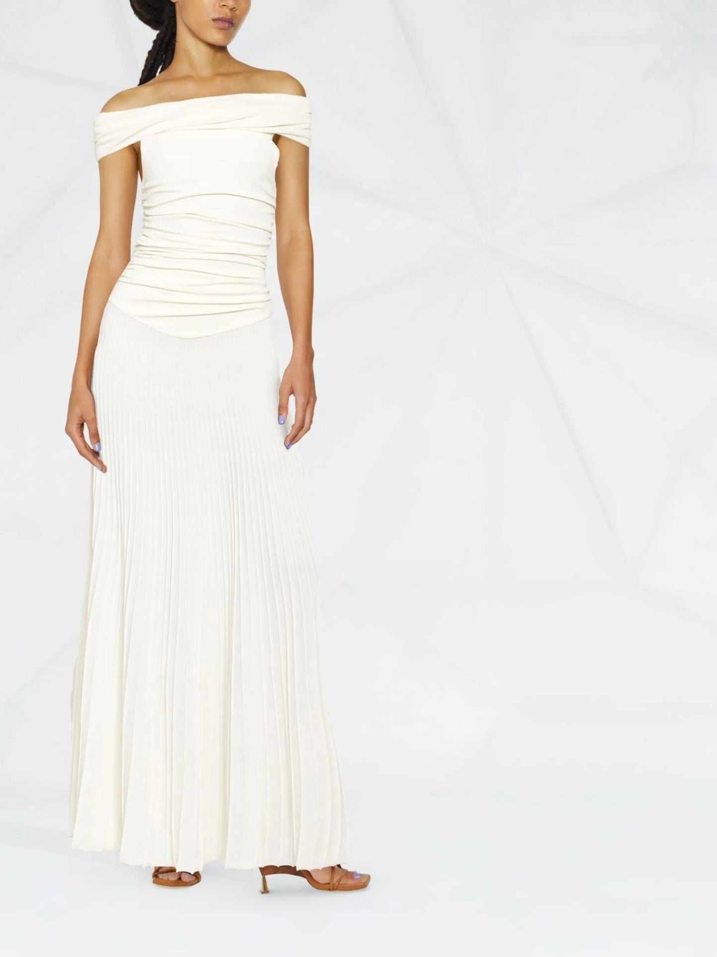 The Marca ruched-bodice dress