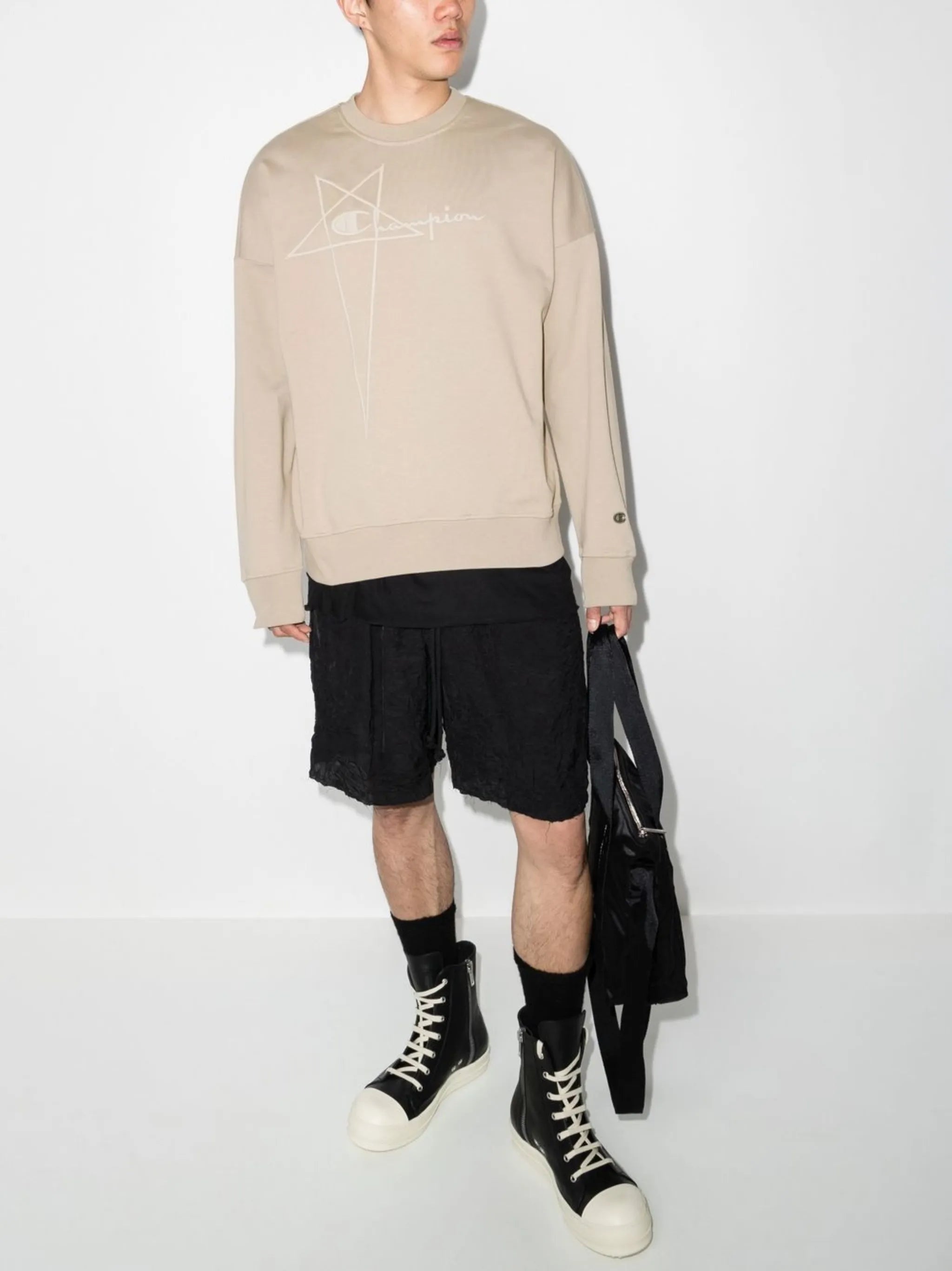 x Champion logo-embroidered sweatshirt