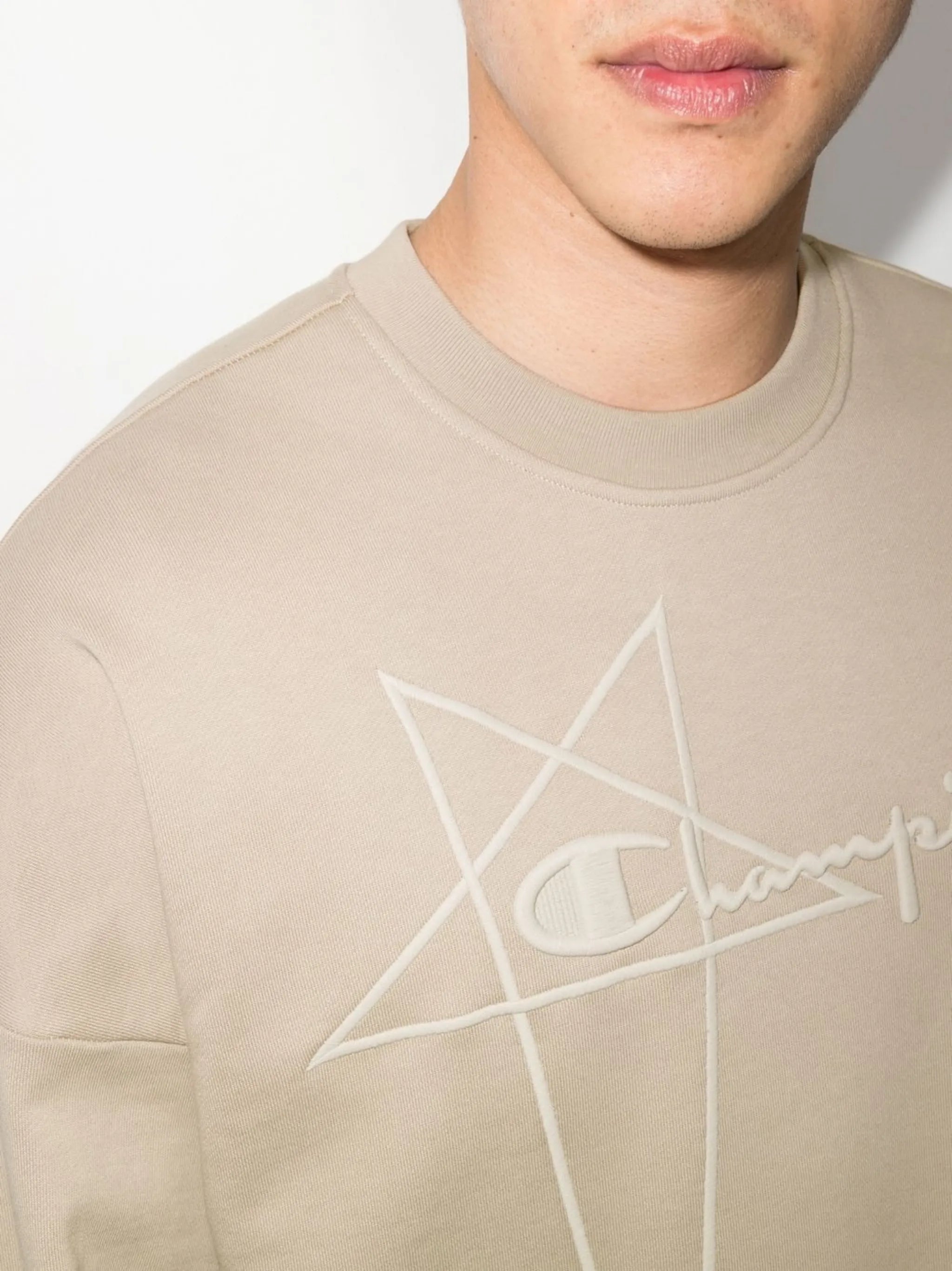 x Champion logo-embroidered sweatshirt