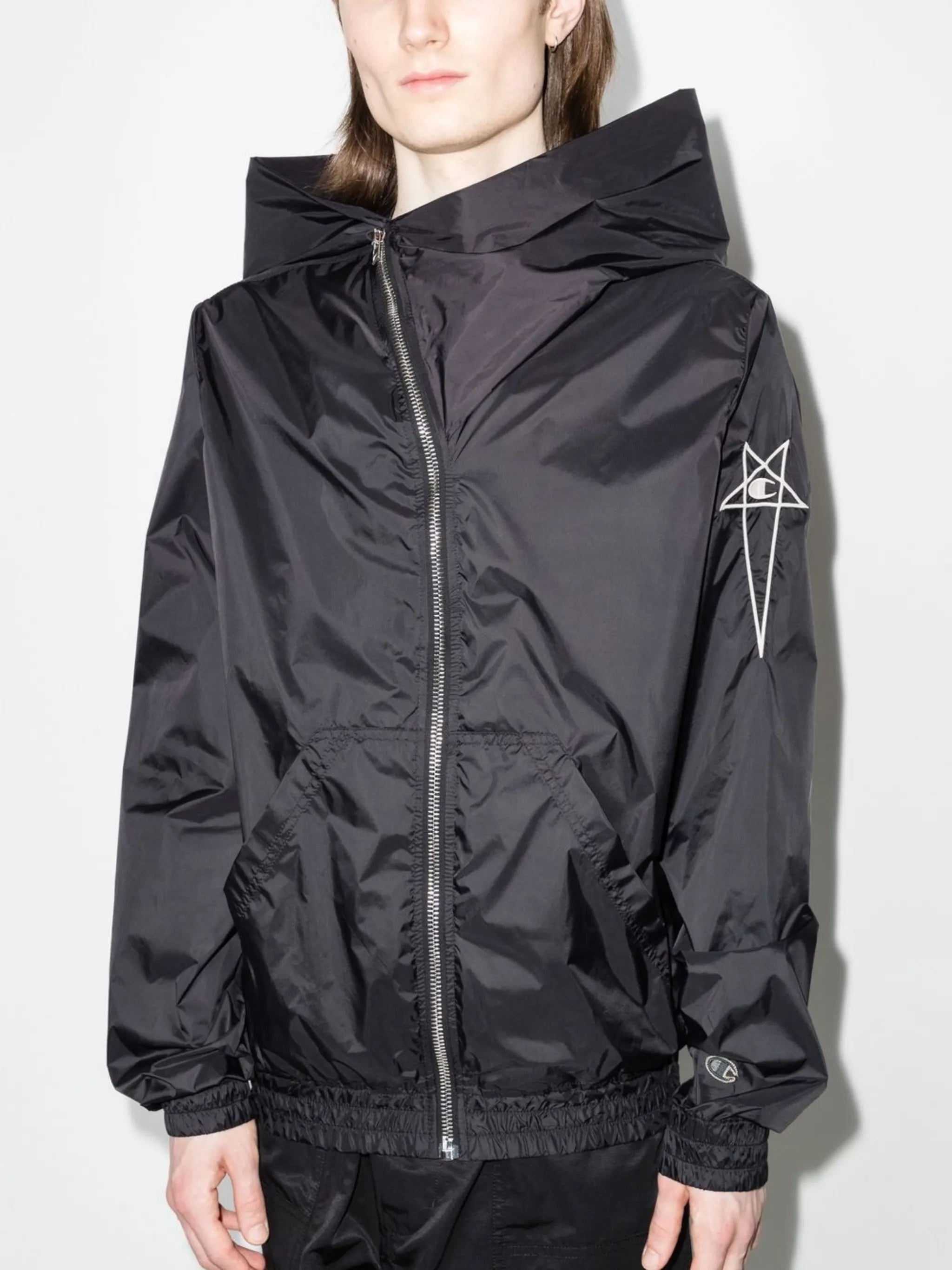 logo hooded jacket