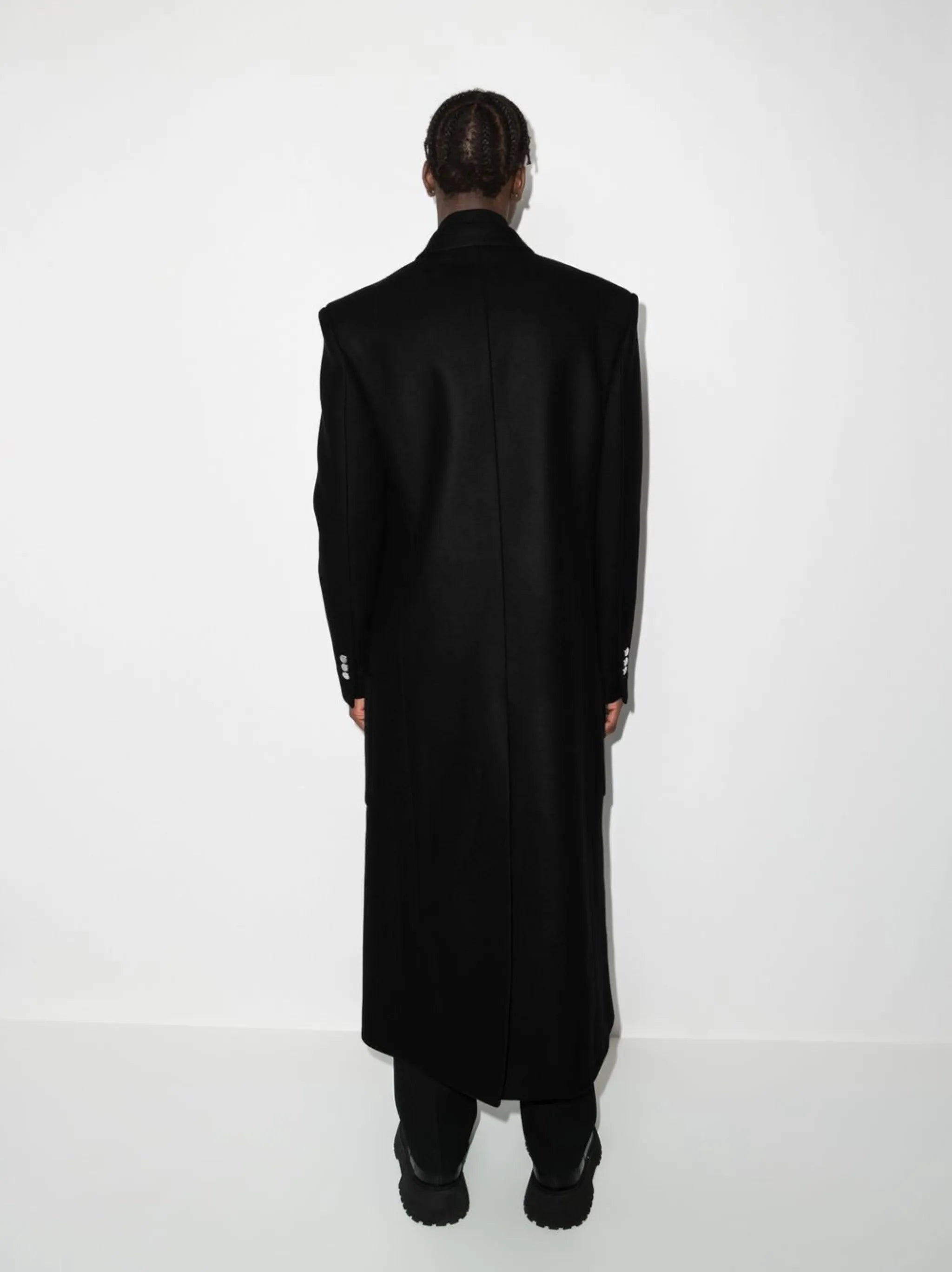 double-breasted tailored coat