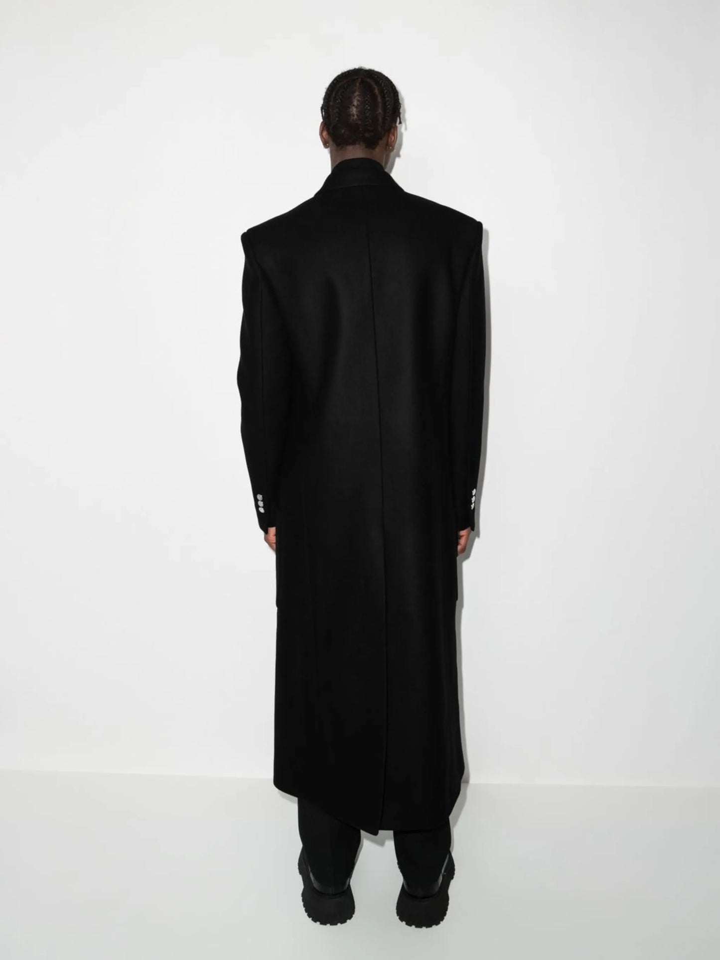 double-breasted tailored coat