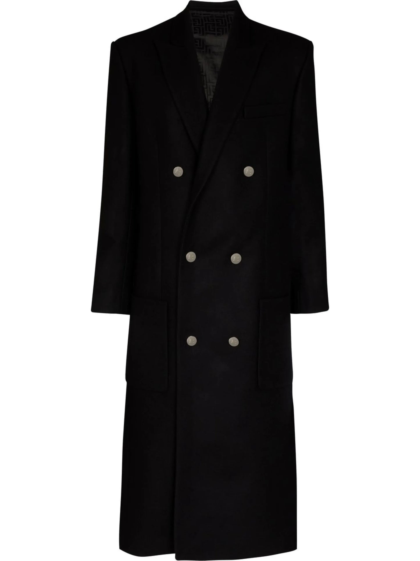 double-breasted tailored coat
