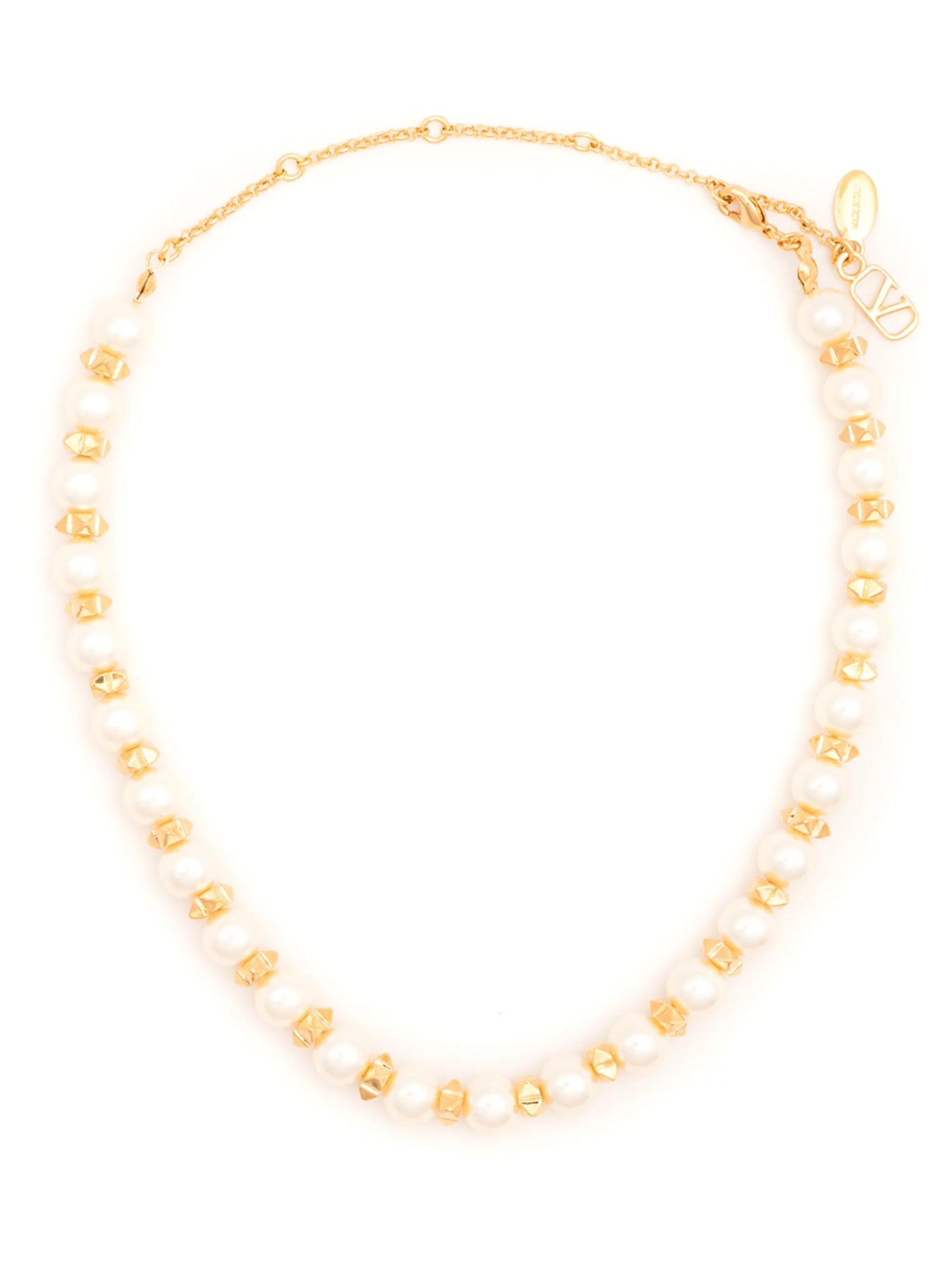 VLogo Signature pearl choker