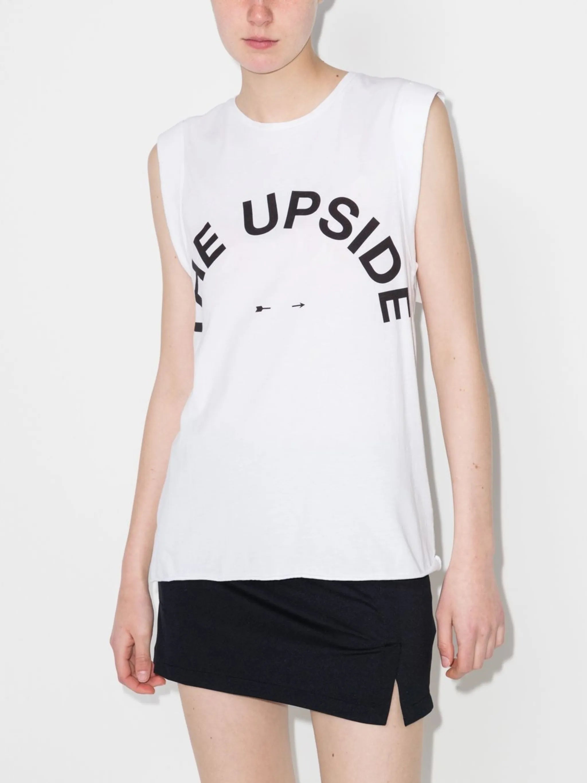 logo-print tank top