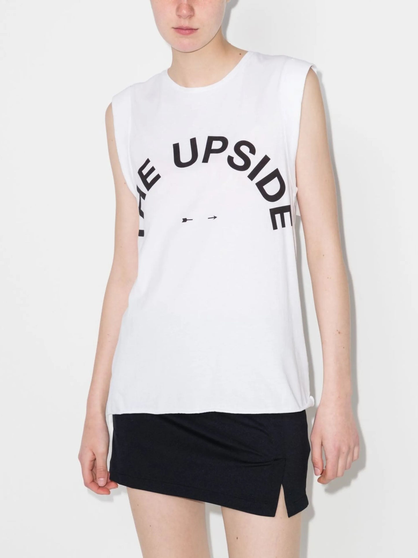 logo-print tank top