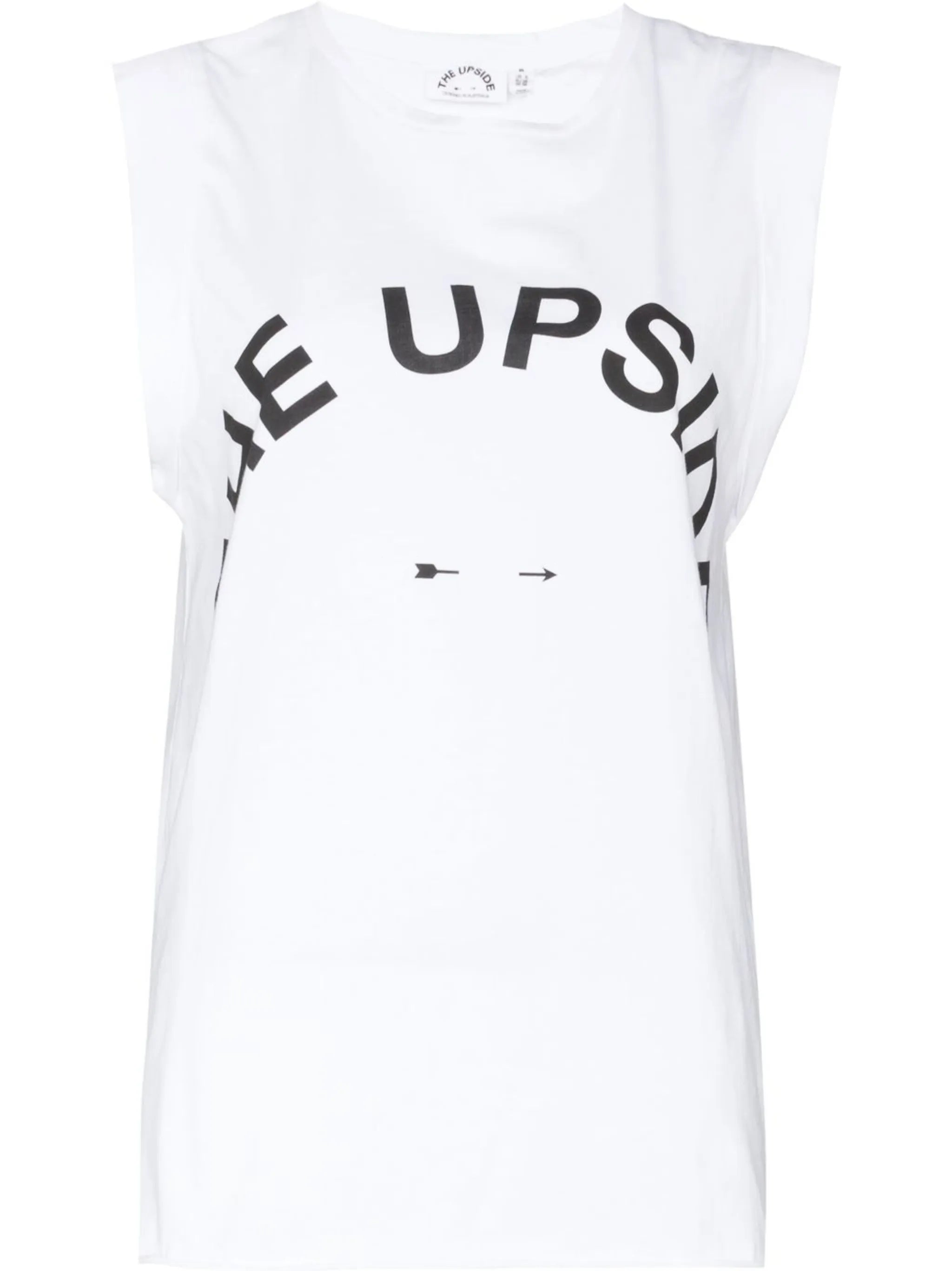 logo-print tank top