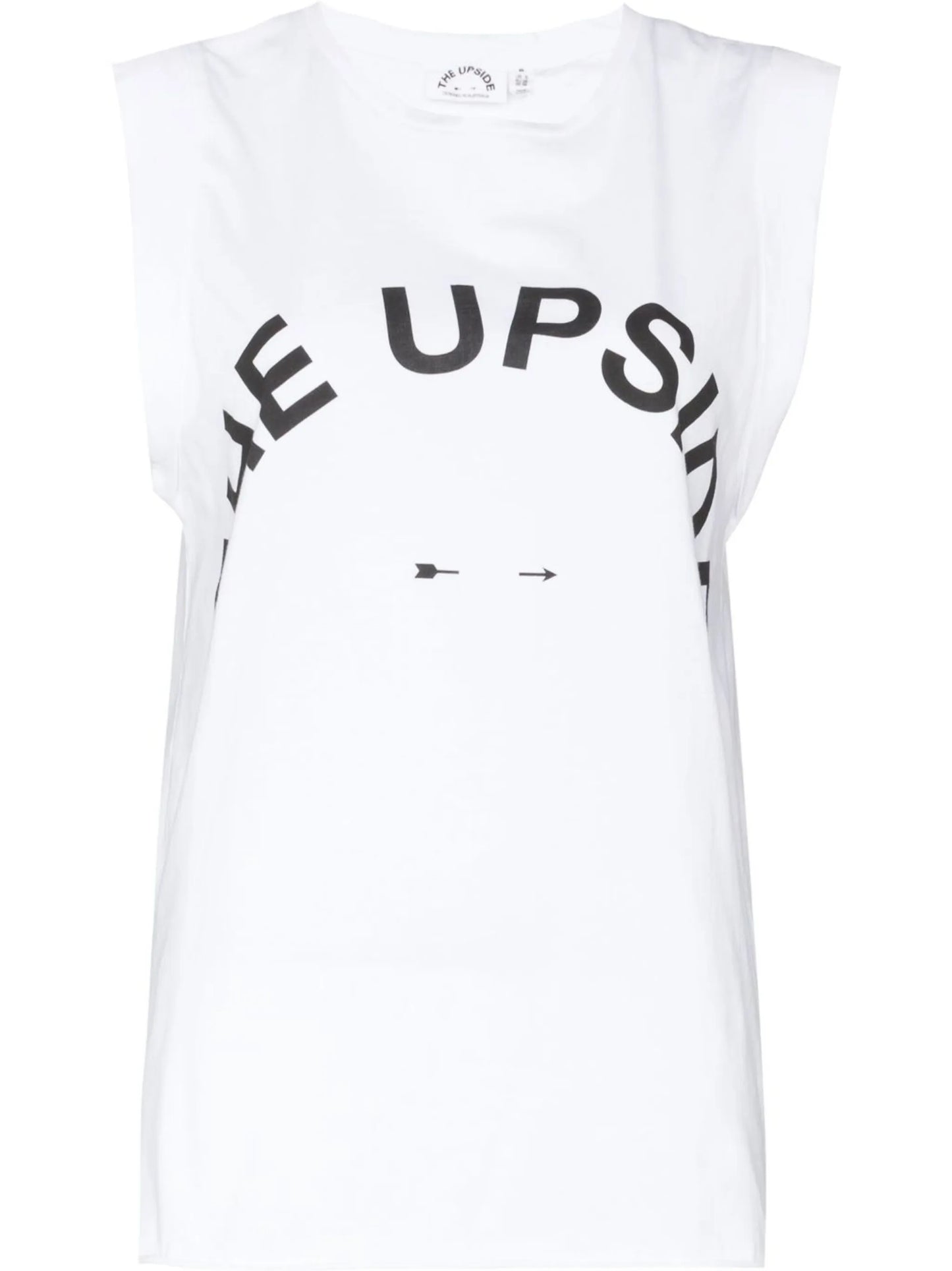 logo-print tank top