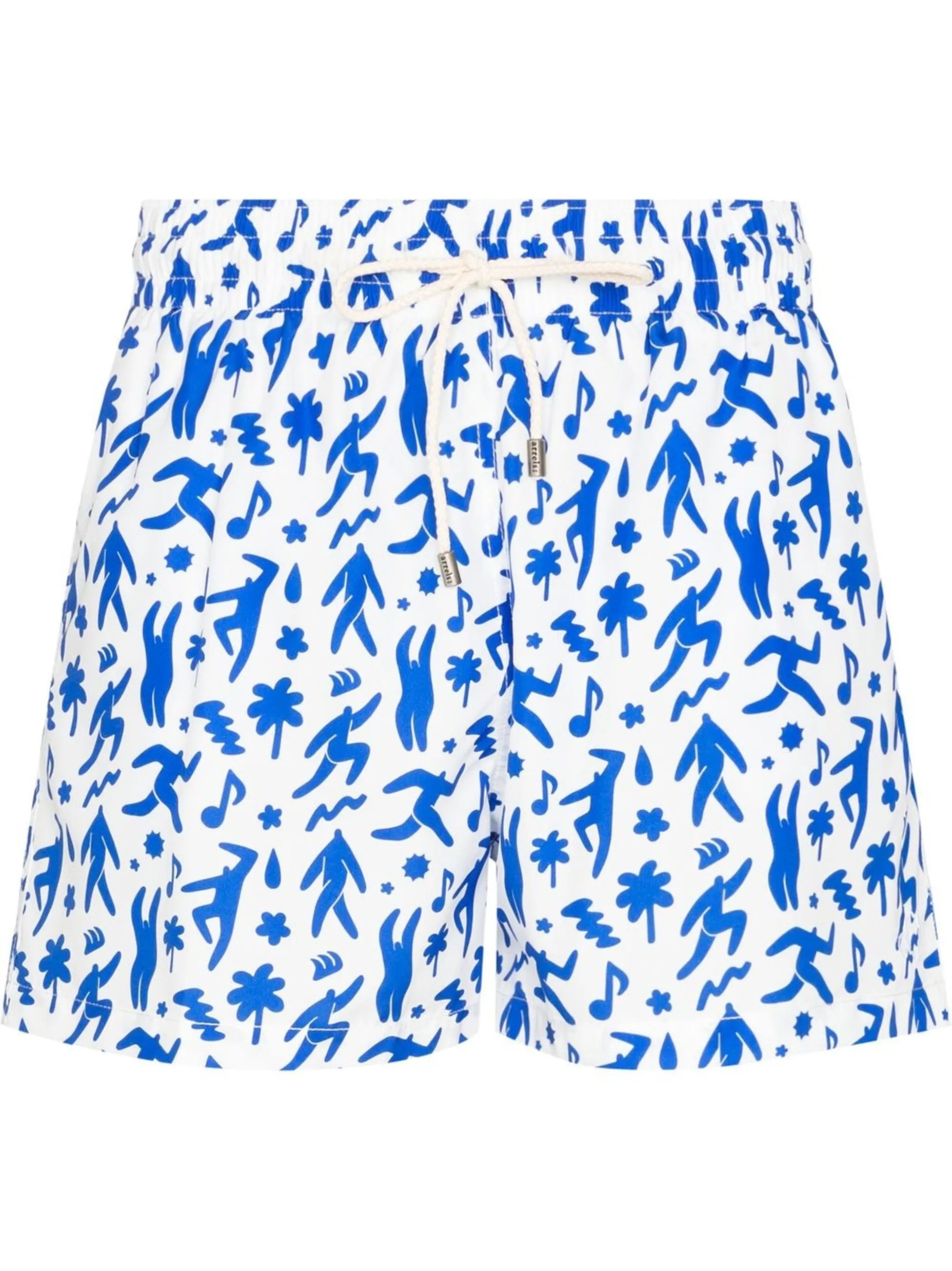 abstract-print swim shorts