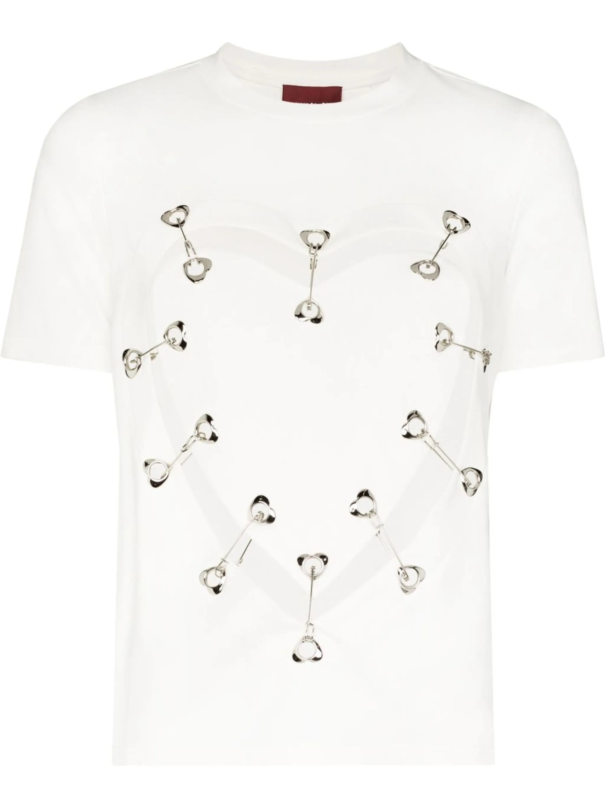 heart cut-out T-shirt