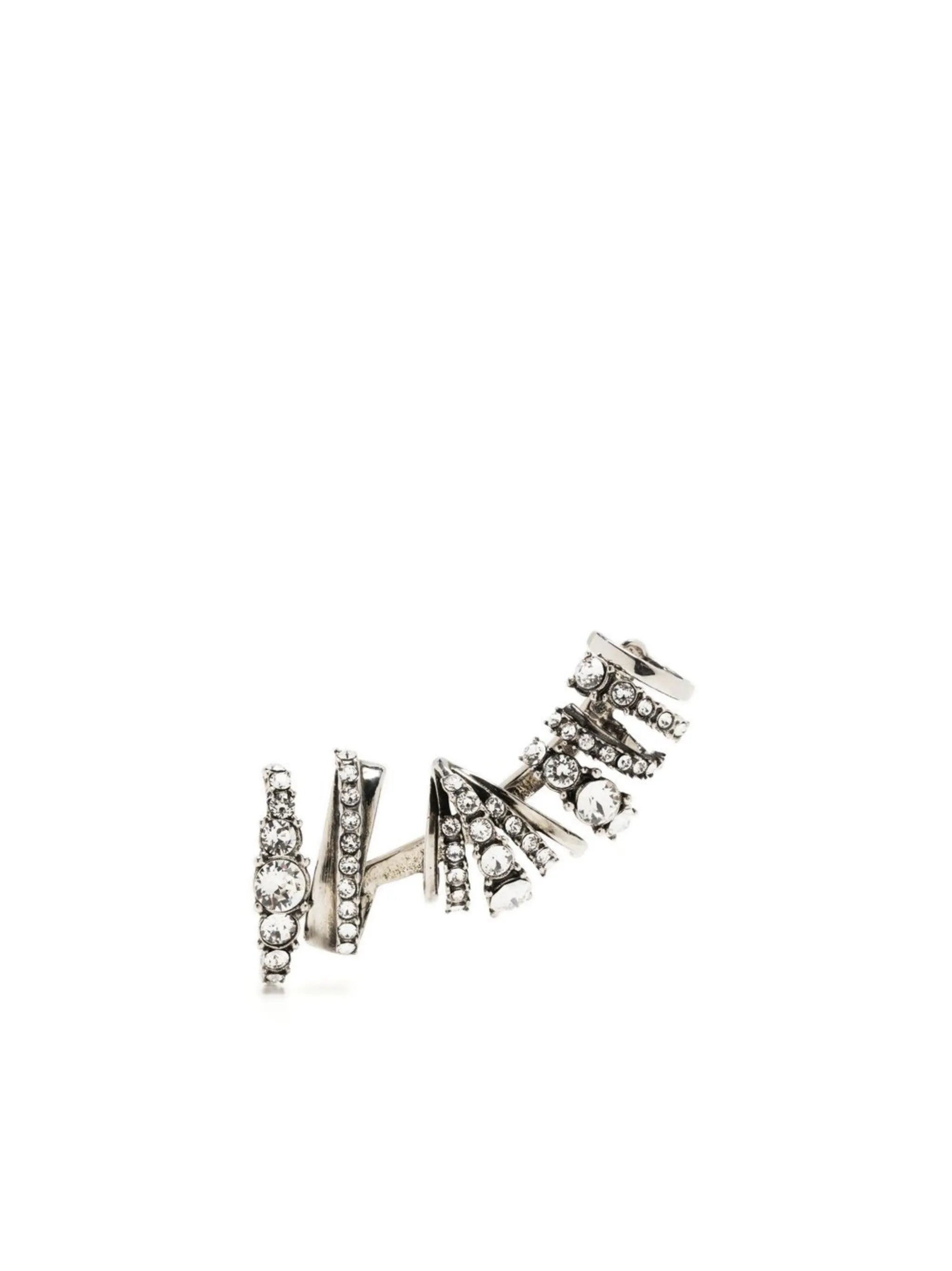 crystal multi-hoop earpiece