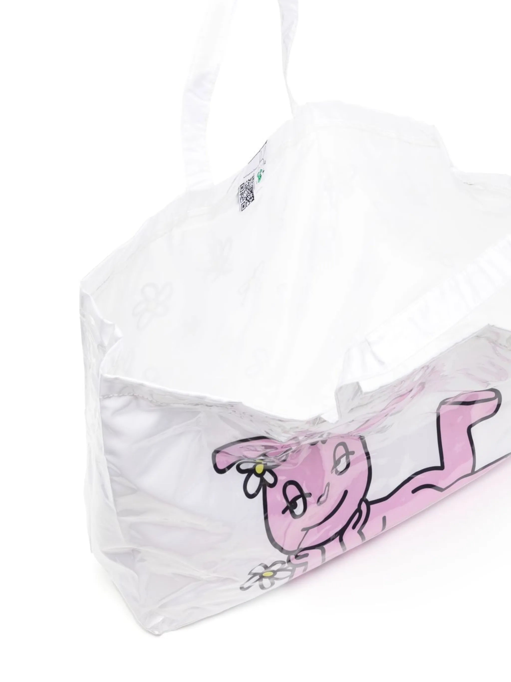 graphic-print maxi tote bag