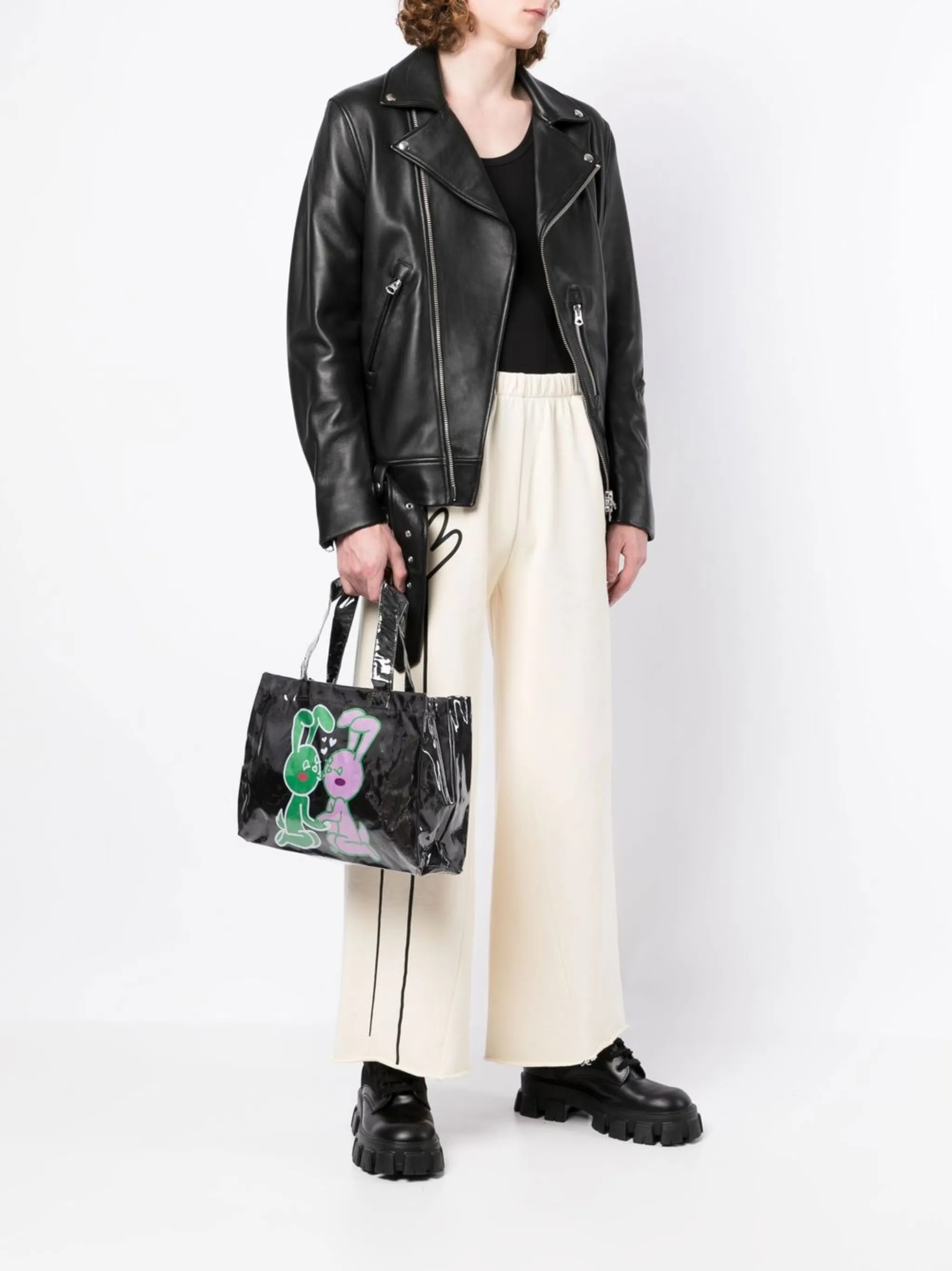 mini graphic-print tote bag