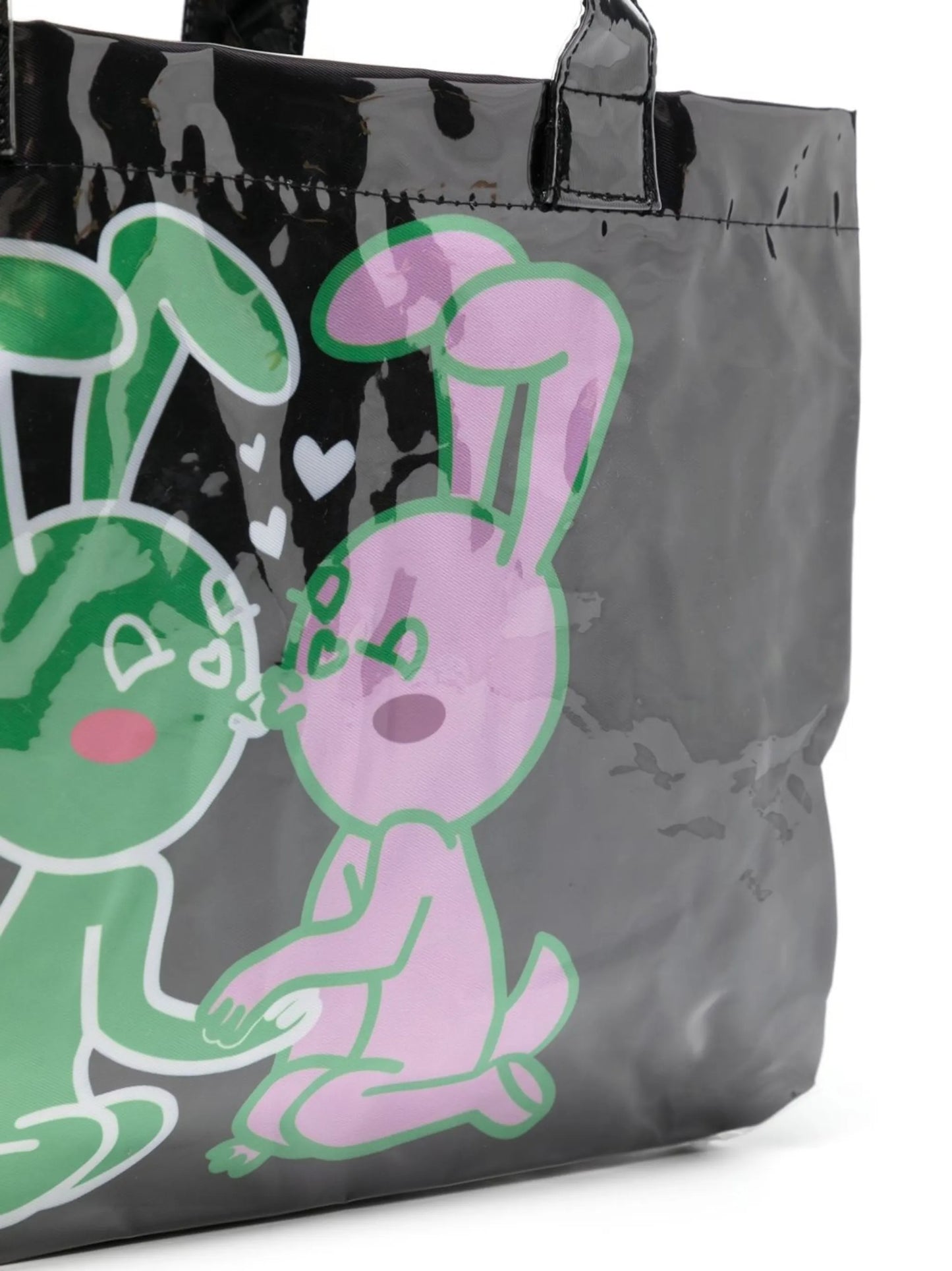 mini graphic-print tote bag