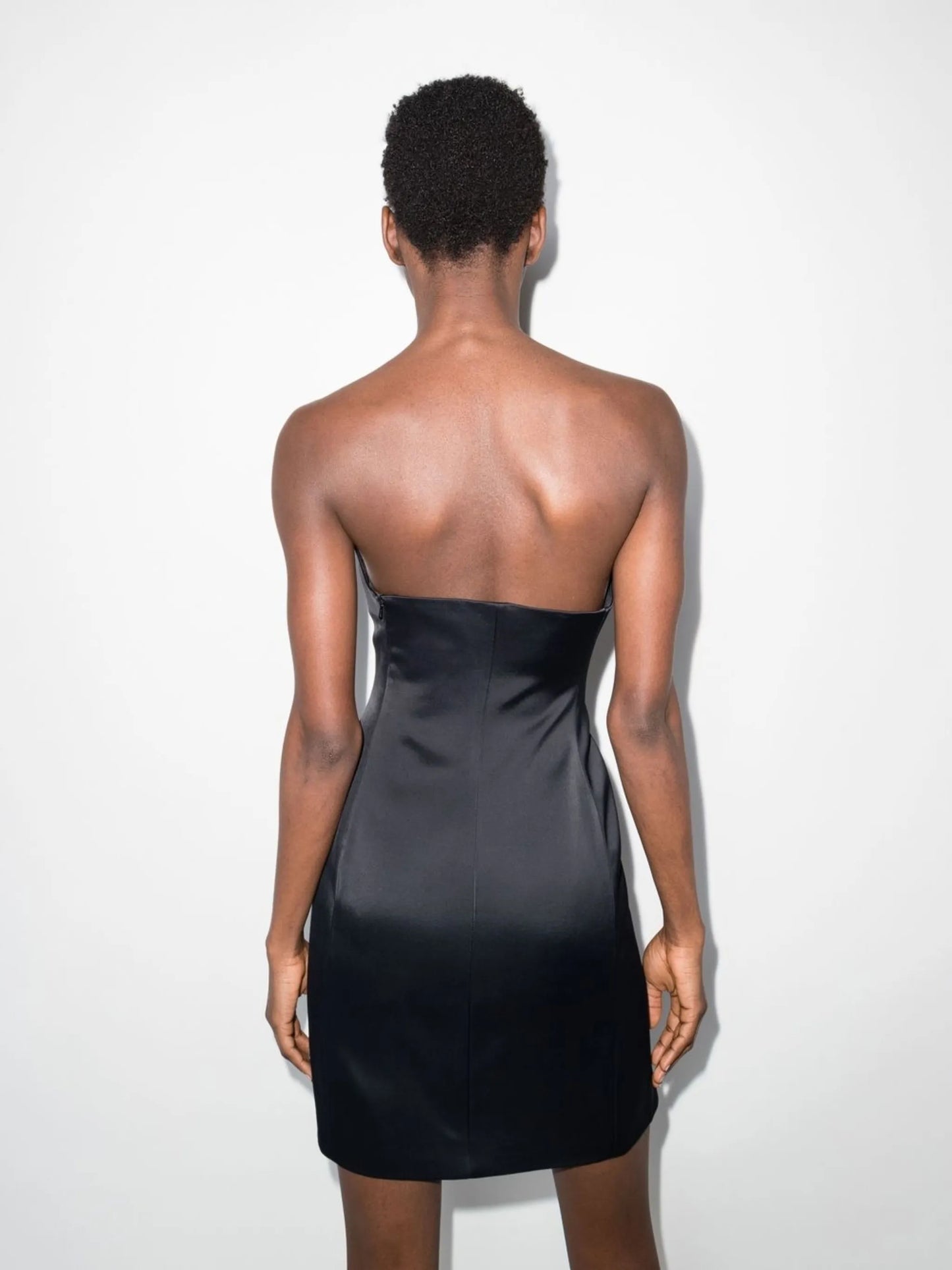 bias-cut mini dress