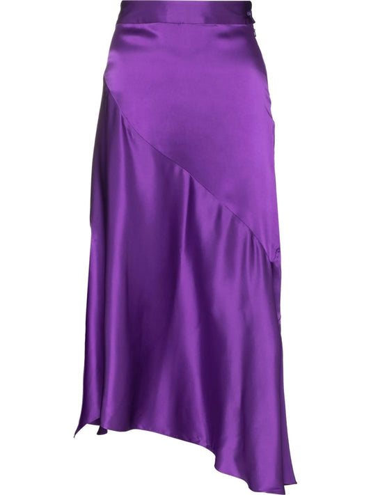 bias-cut slip midi skirt