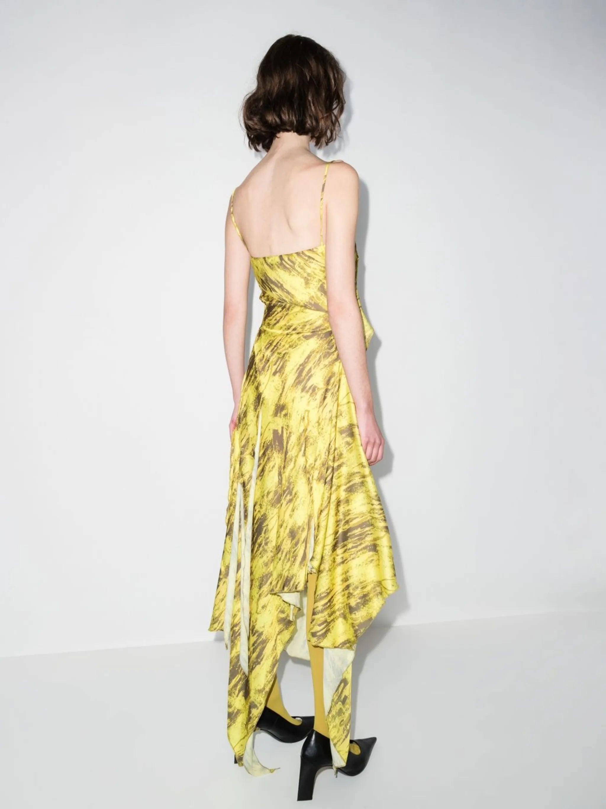 patterned slip dress