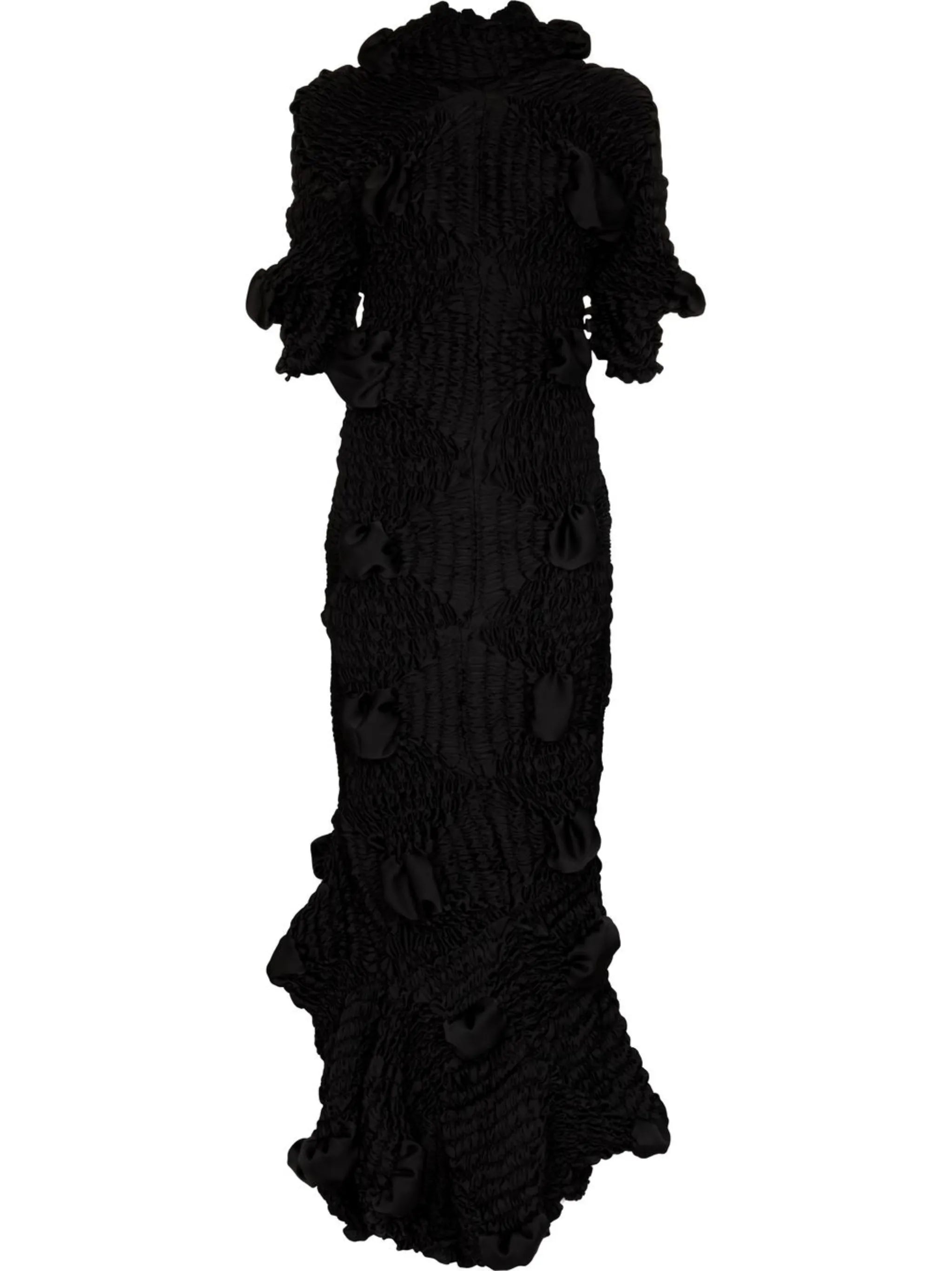 Twist ruched midi dress