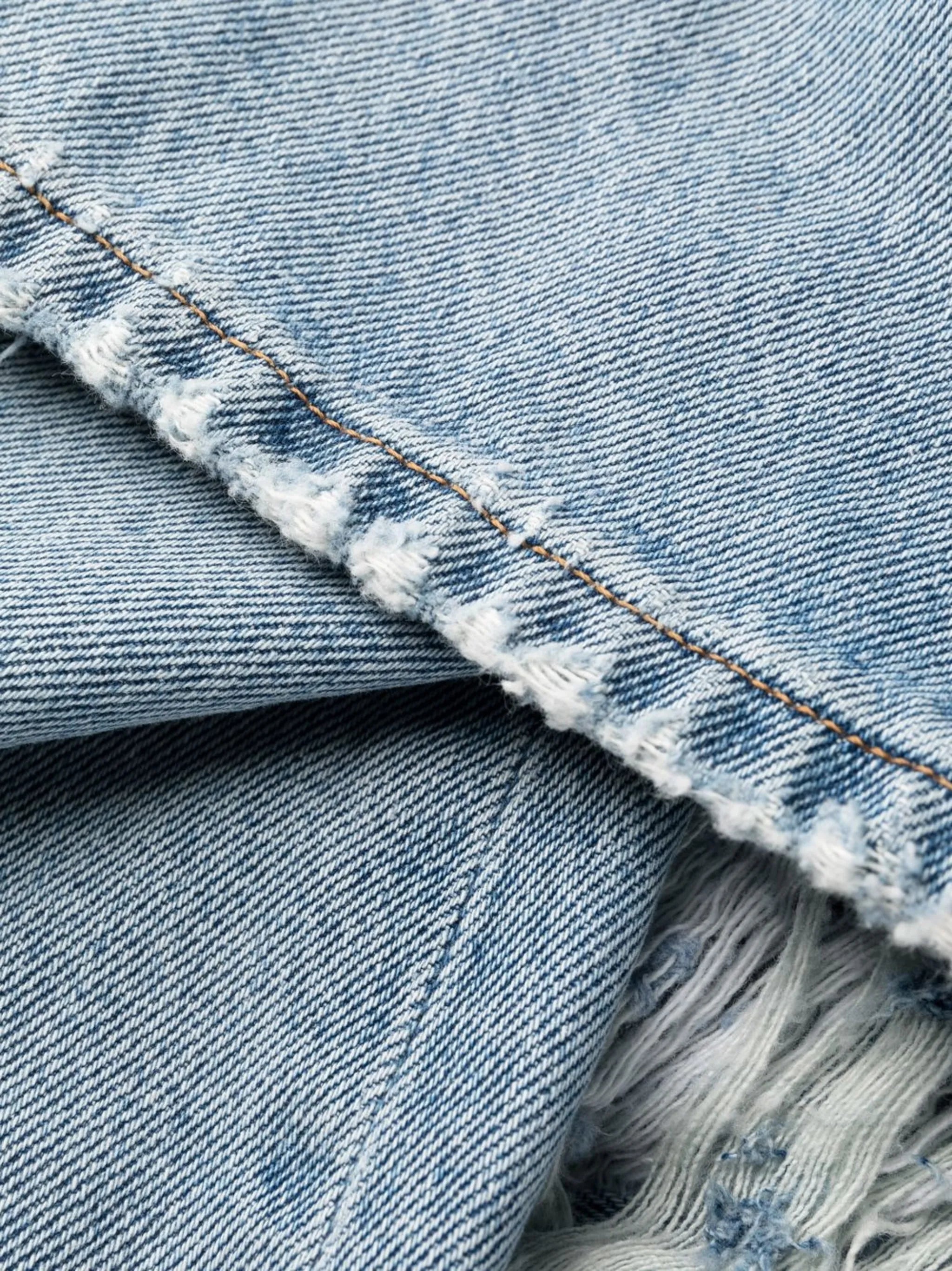 mid-rise ripped-detail jeans