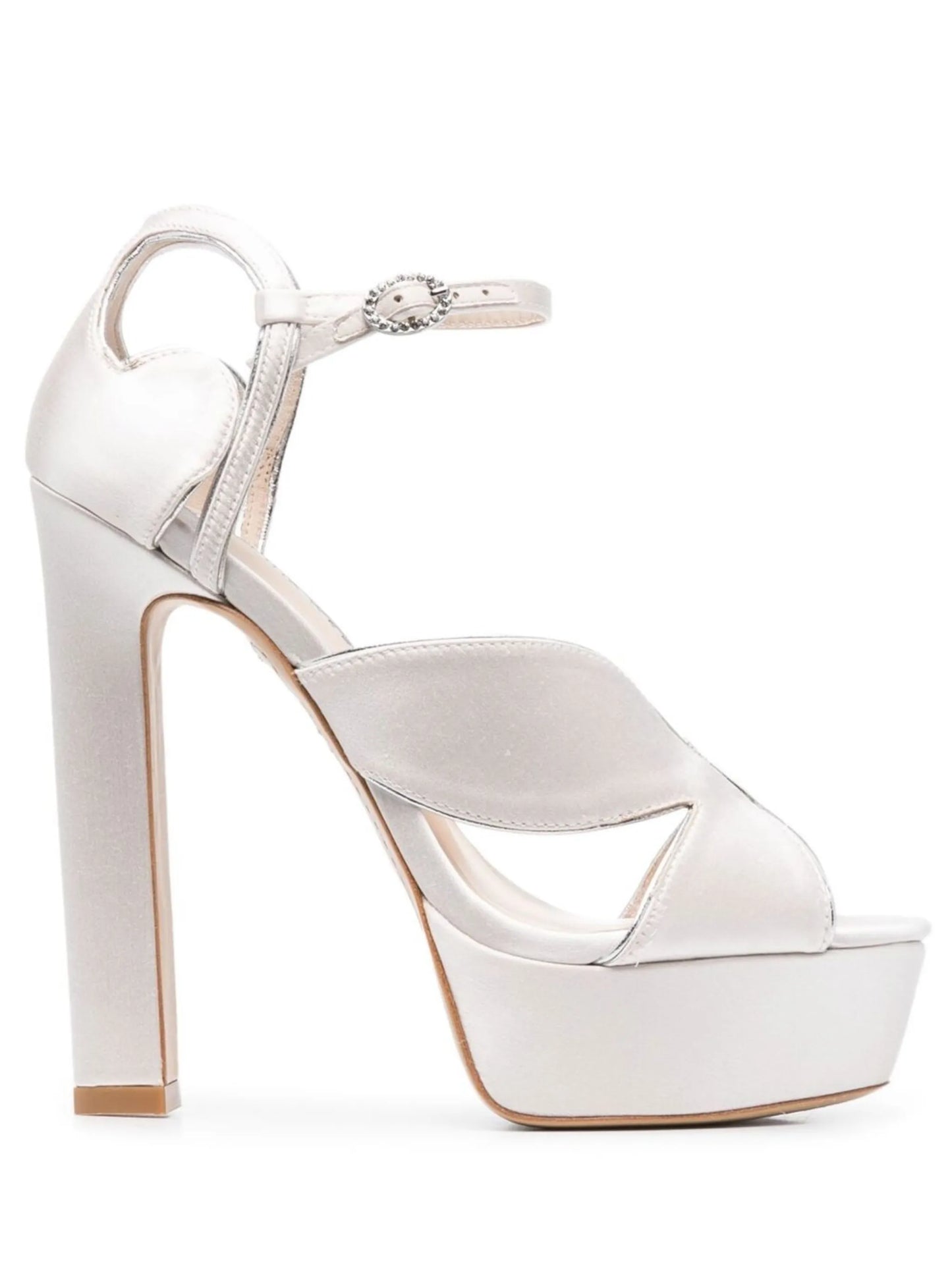 Rita 140mm satin platform sandals