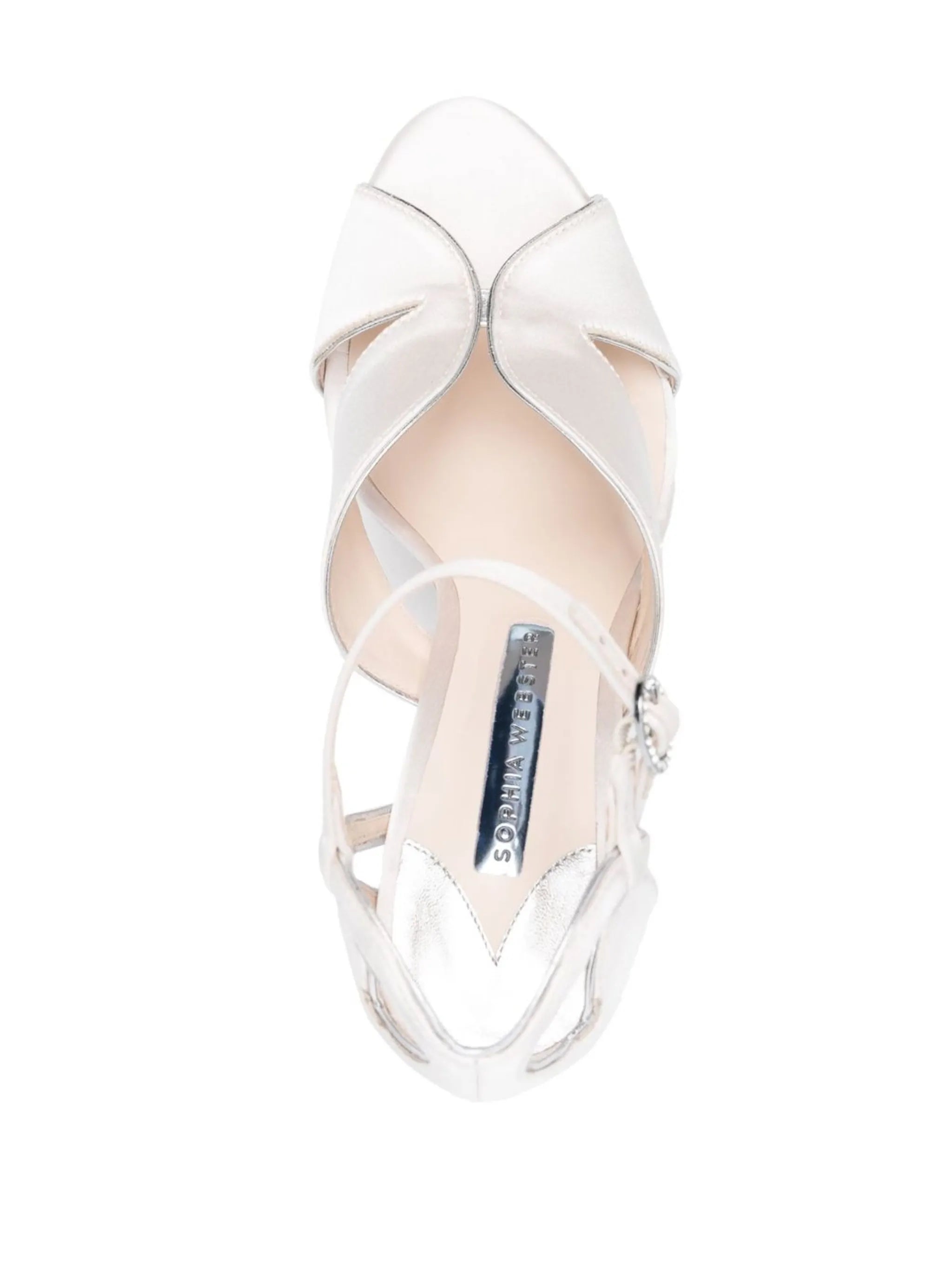 Rita 140mm satin platform sandals