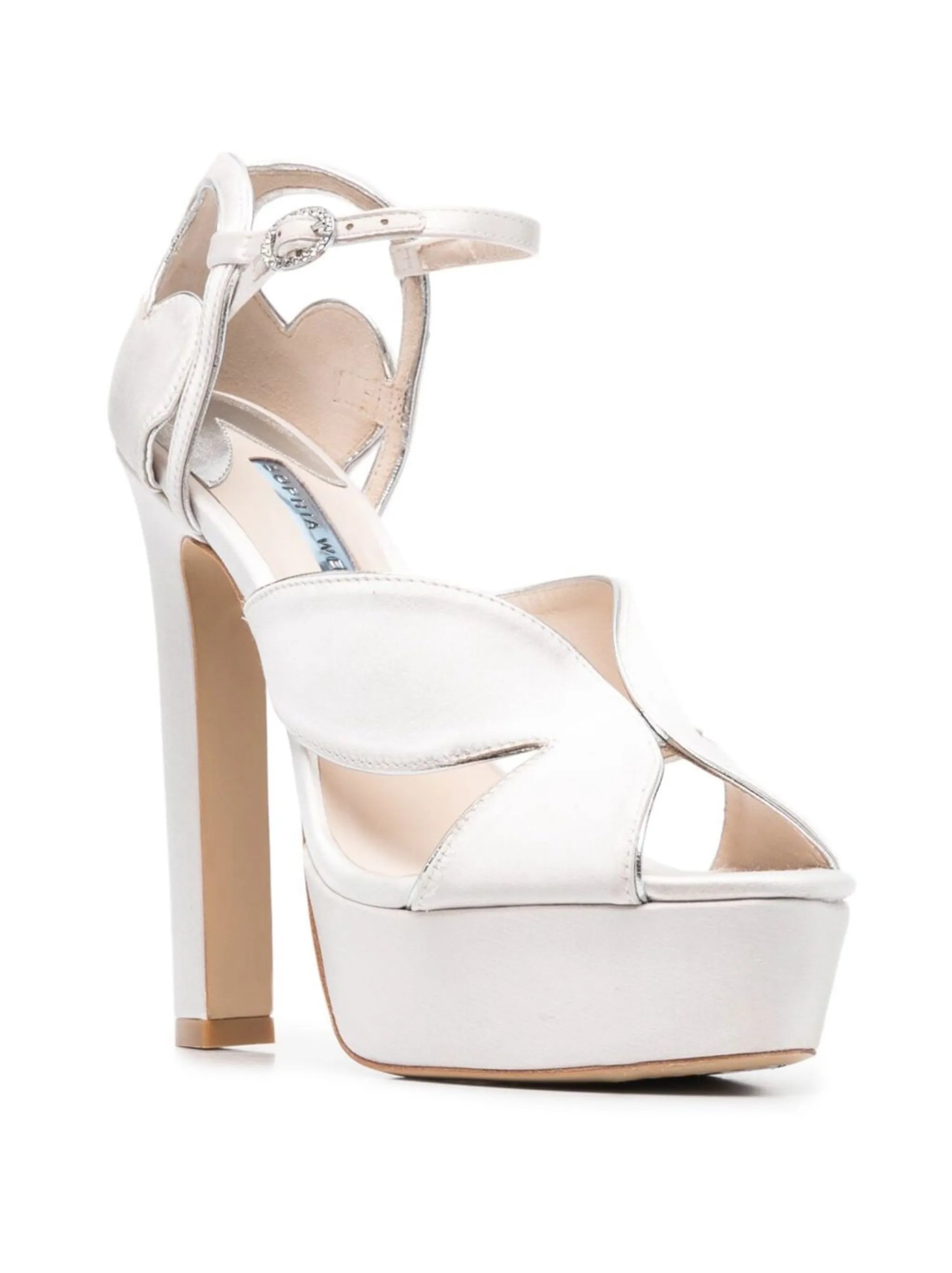Rita 140mm satin platform sandals