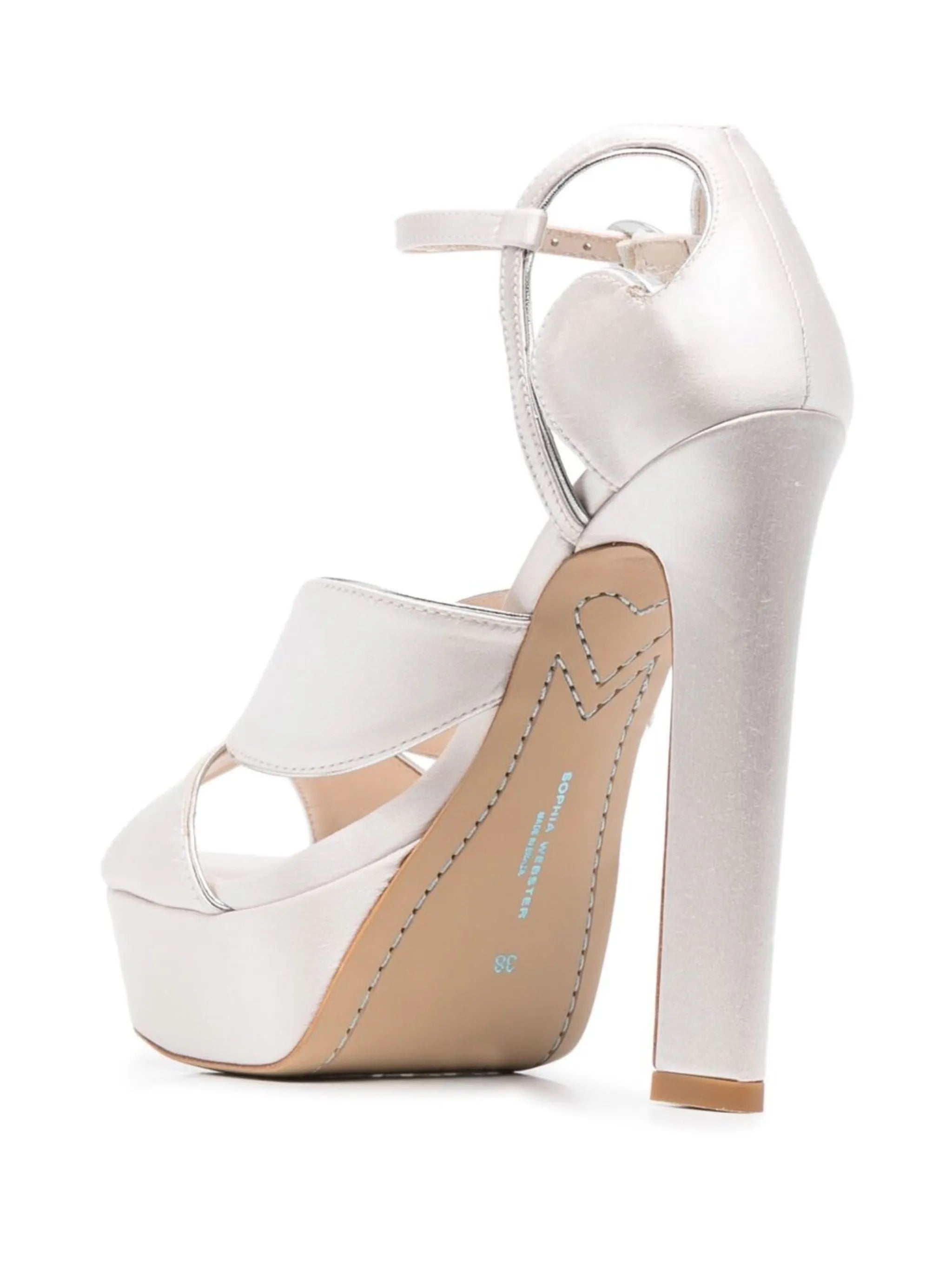 Rita 140mm satin platform sandals