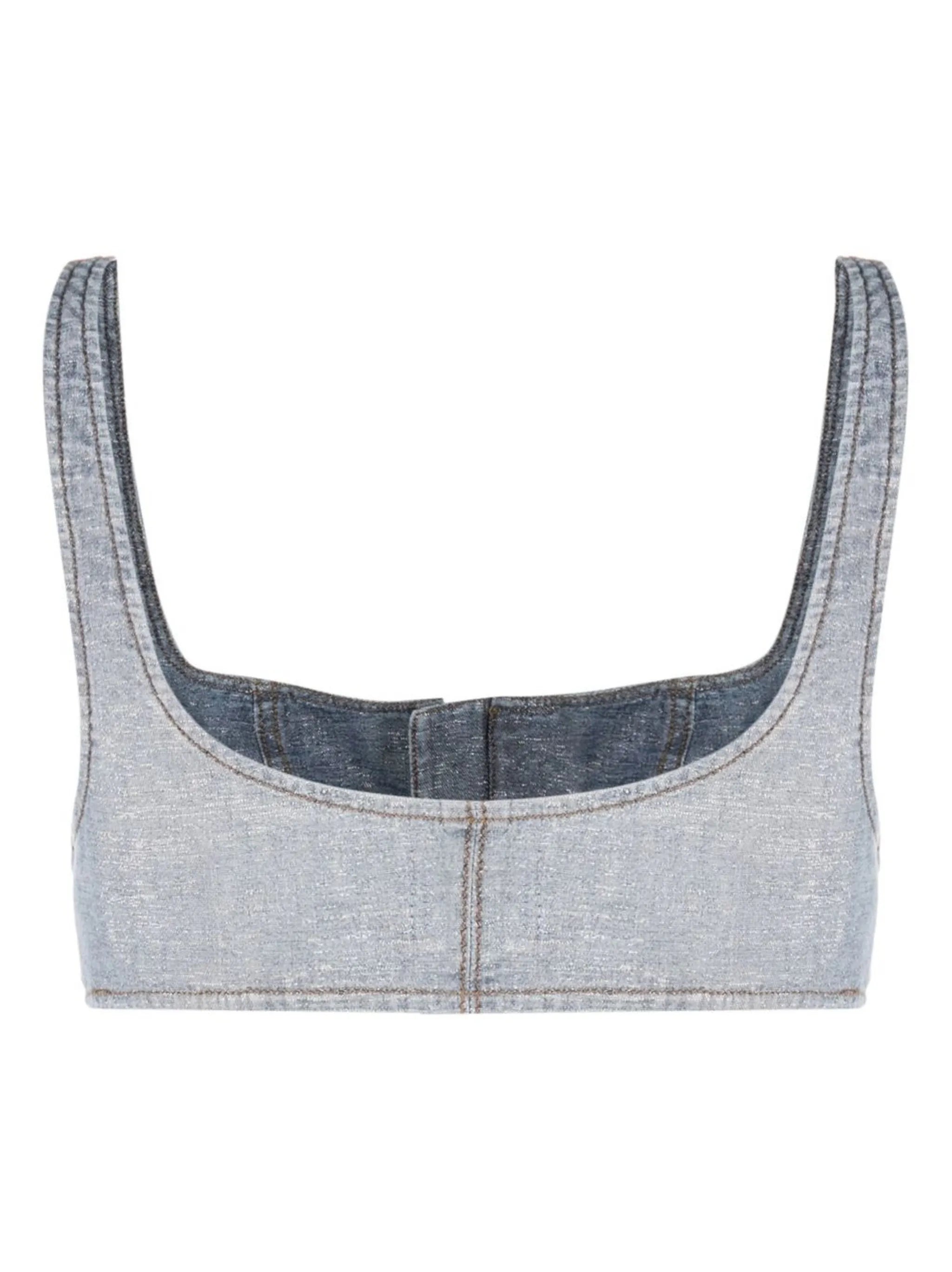 De-Gell-Fsb cropped denim vest
